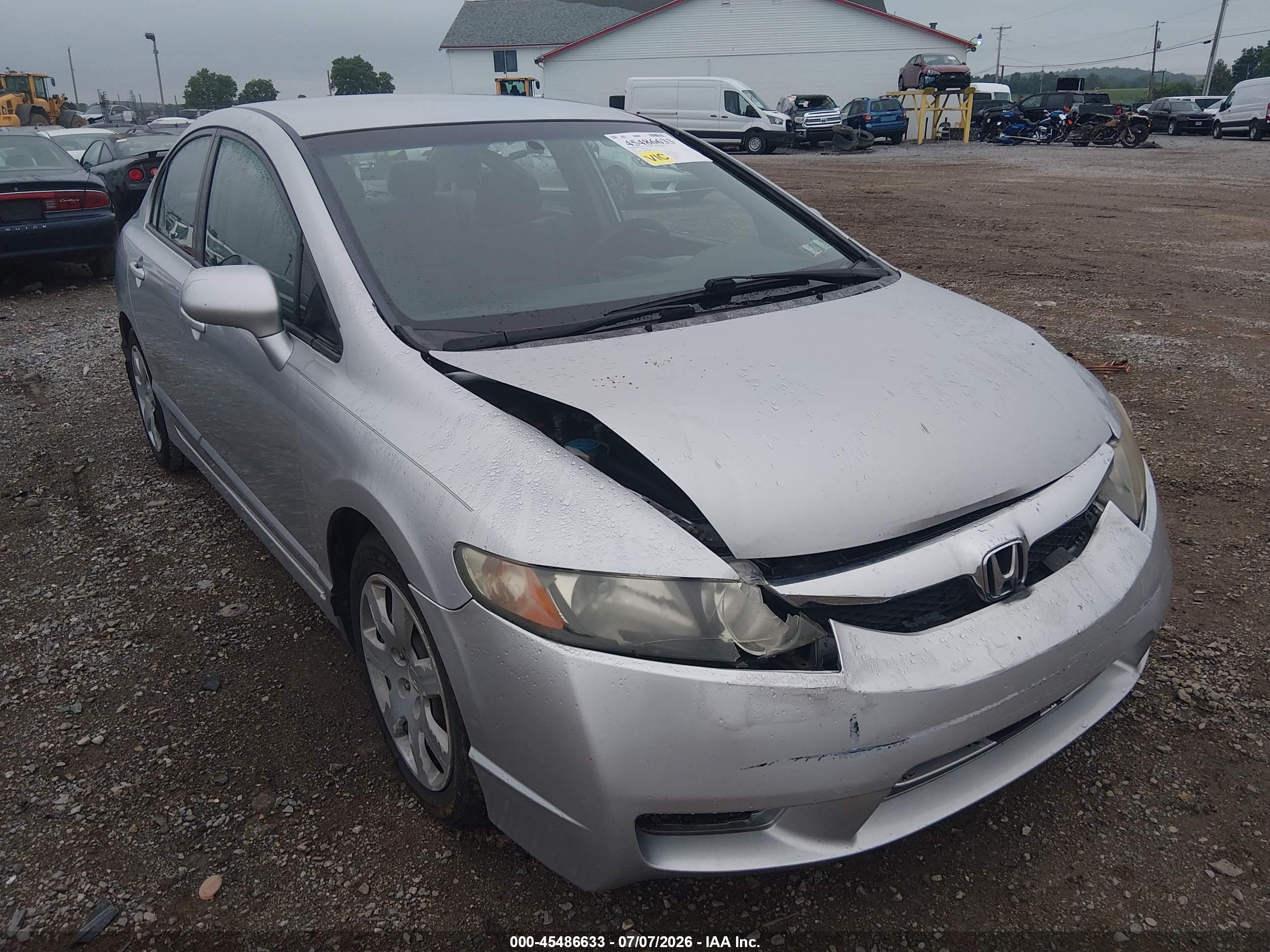 2010 Honda Civic Lx Серебряный vin: 2HGFA1E56AH566423