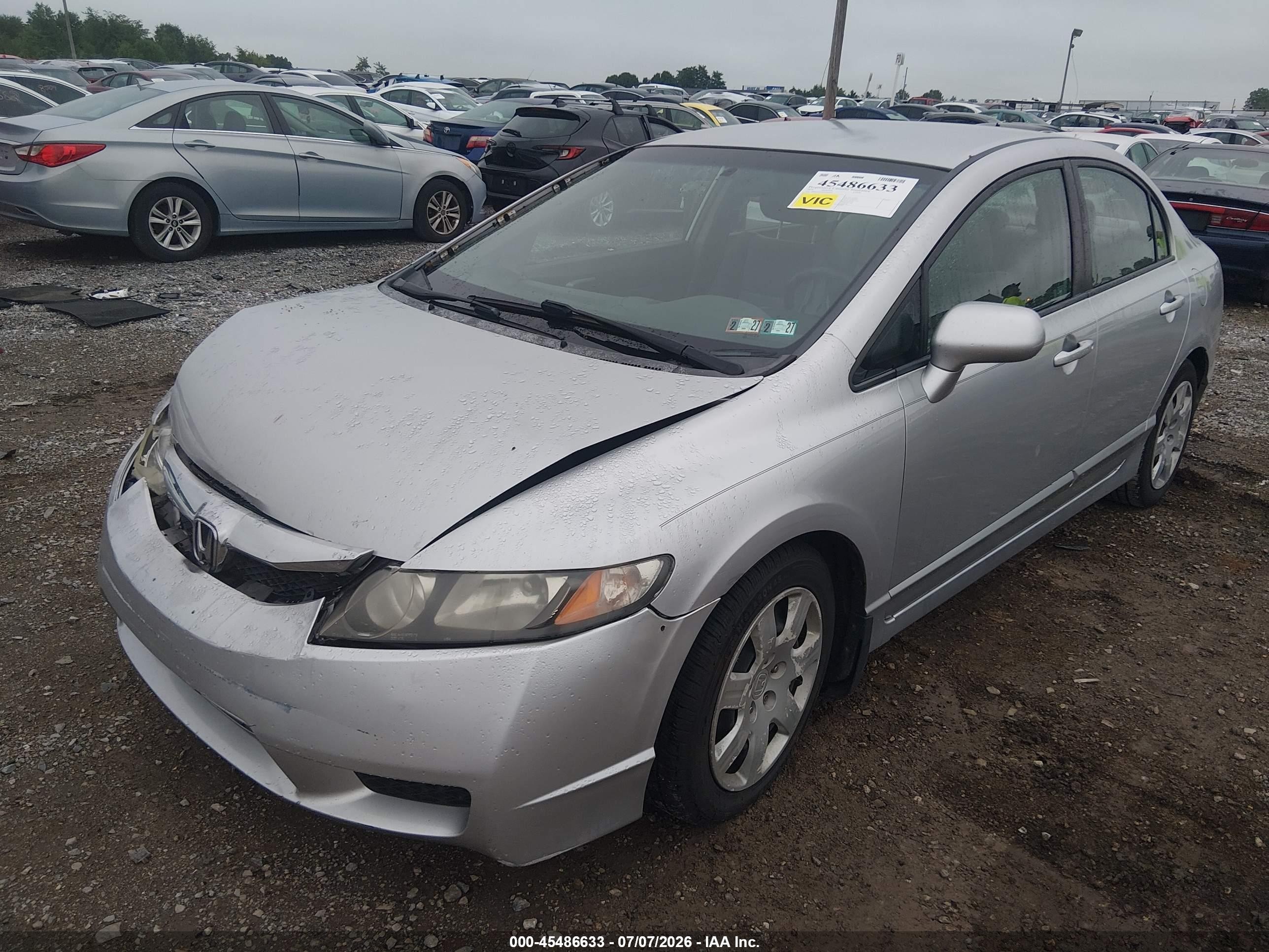 2010 Honda Civic Lx Серебряный vin: 2HGFA1E56AH566423