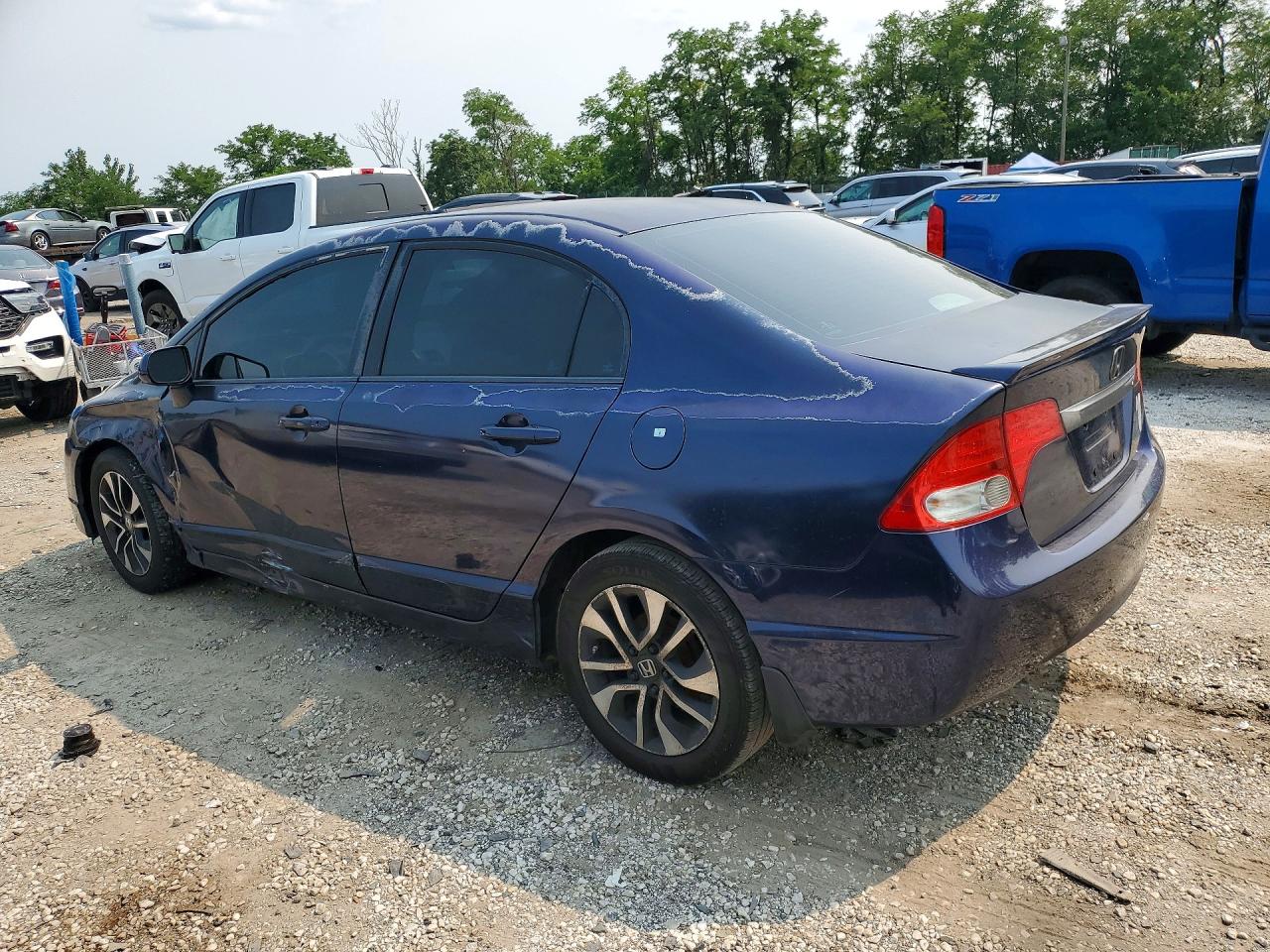 2010 Honda Civic Lx-s Blue vin: 2HGFA1E61AH530437