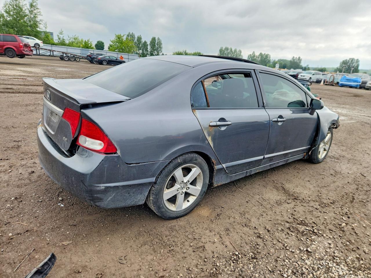 2011 Honda Civic Lx-s Gray vin: 2HGFA1E68BH008552