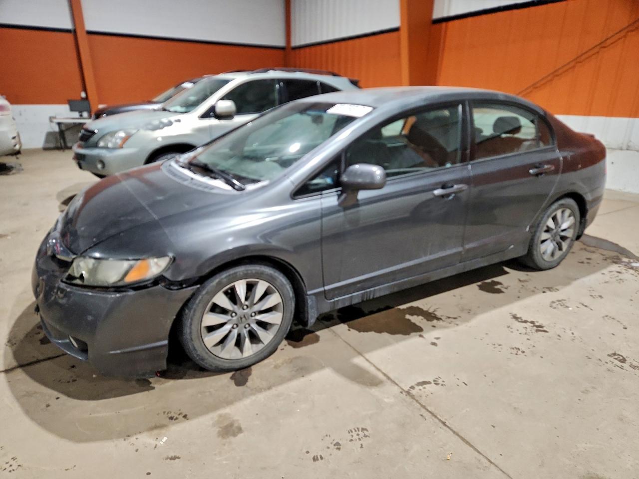 2010 Honda Civic Ex-l 4dr Gray vin: 2HGFA1F00AH004519