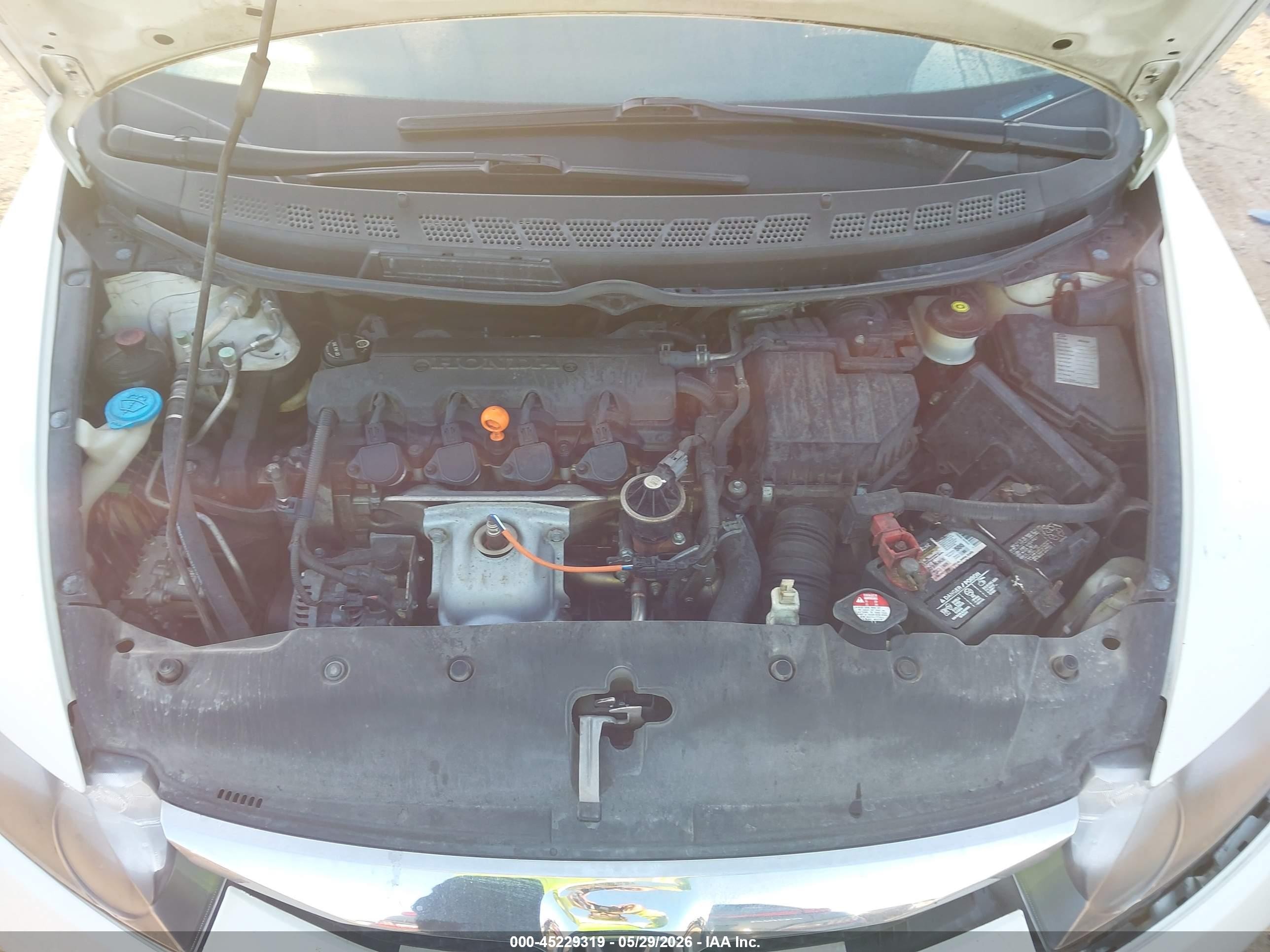 2010 Honda Civic Vp White vin: 2HGFA1F30AH508059