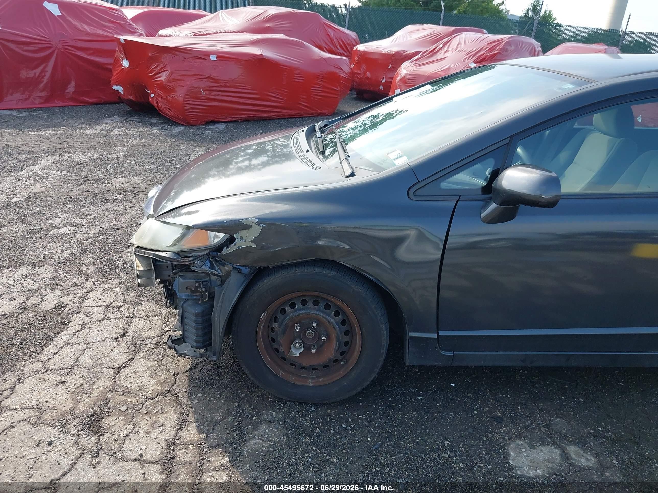 2010 Honda Civic Vp Серый vin: 2HGFA1F30AH513004