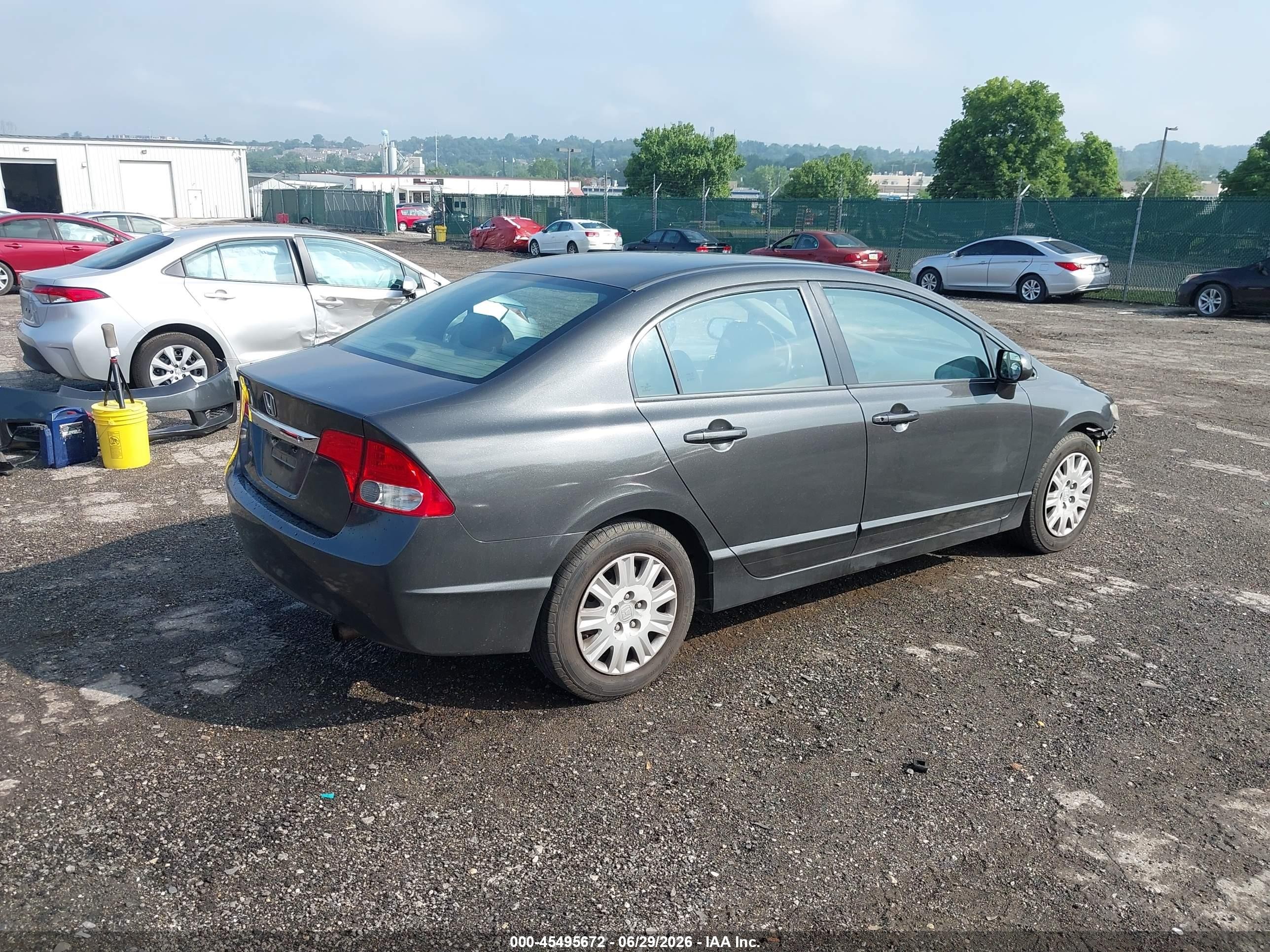 2010 Honda Civic Vp Серый vin: 2HGFA1F30AH513004