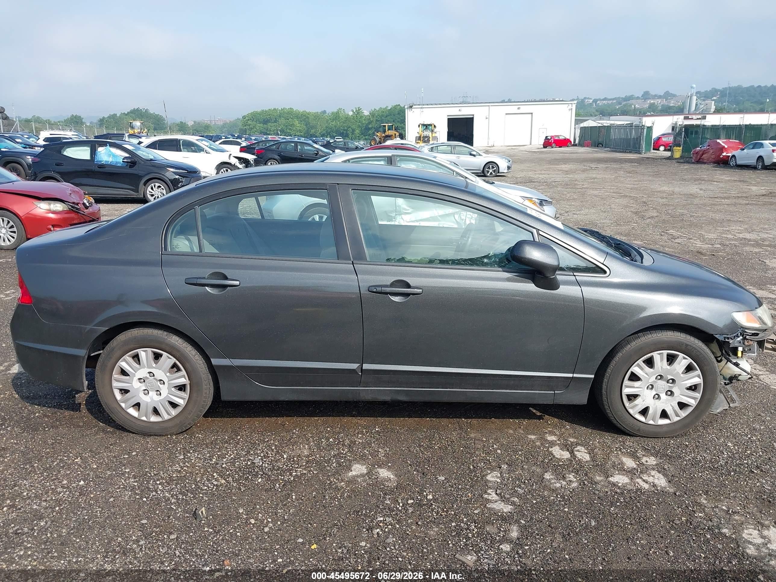 2010 Honda Civic Vp Серый vin: 2HGFA1F30AH513004