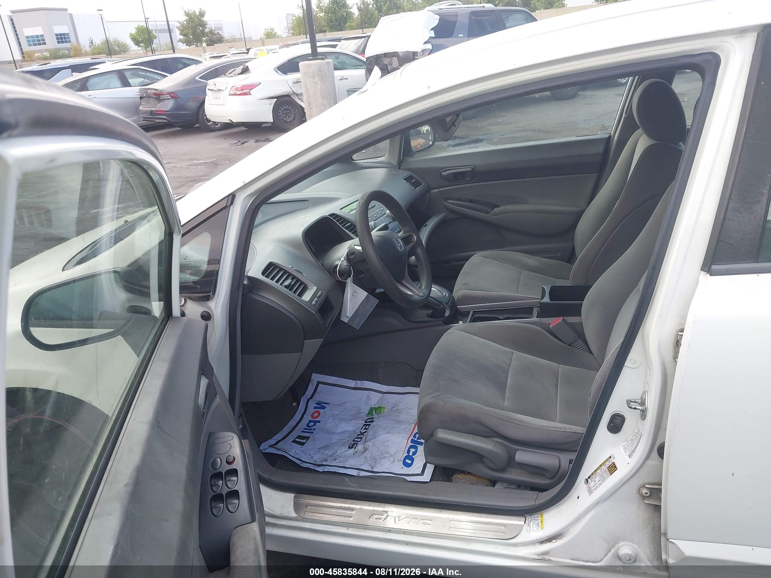 2010 Honda Civic Vp White vin: 2HGFA1F31AH527851
