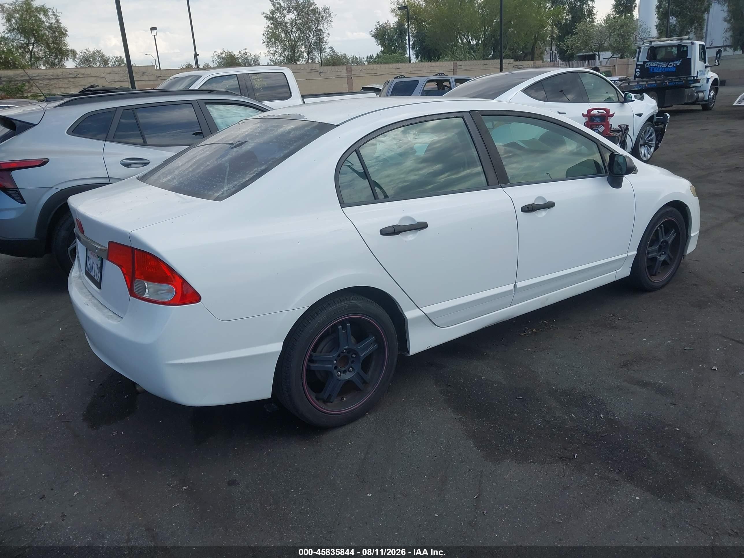 2010 Honda Civic Vp White vin: 2HGFA1F31AH527851