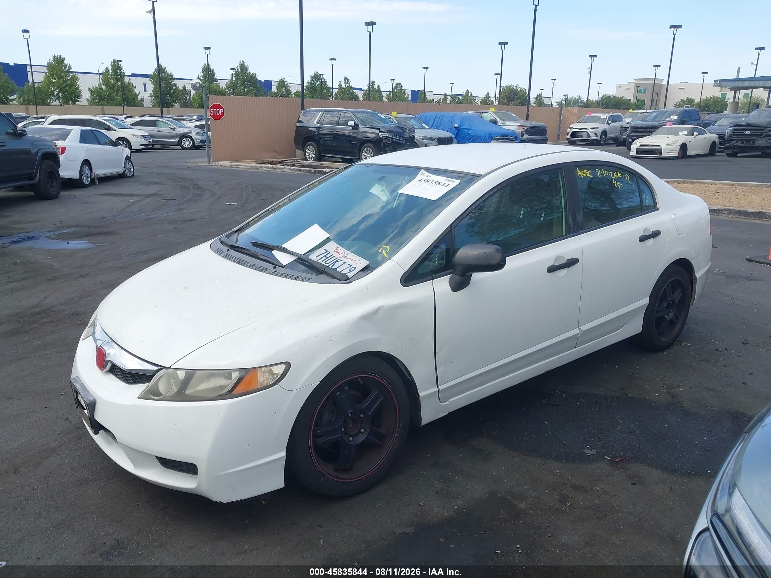2010 Honda Civic Vp White vin: 2HGFA1F31AH527851