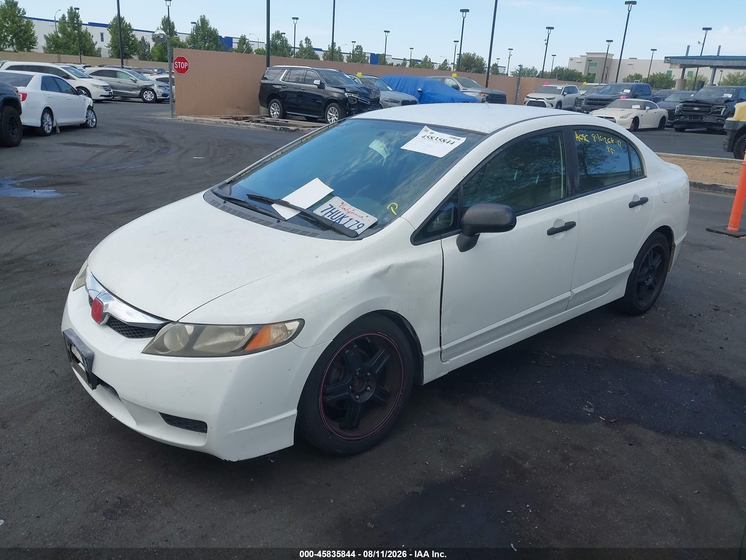 2010 Honda Civic Vp White vin: 2HGFA1F31AH527851