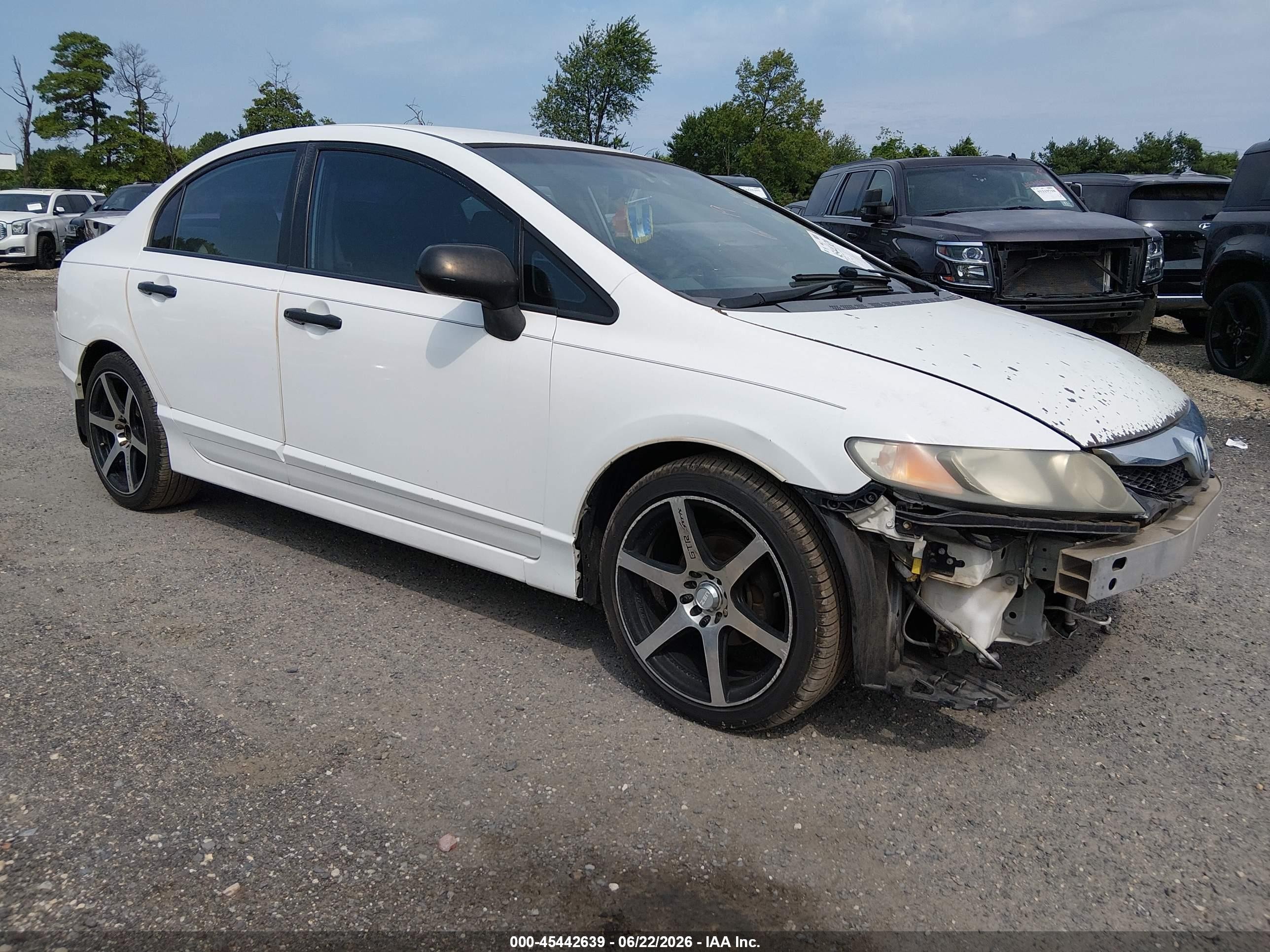 2010 Honda Civic Vp White vin: 2HGFA1F32AH529821