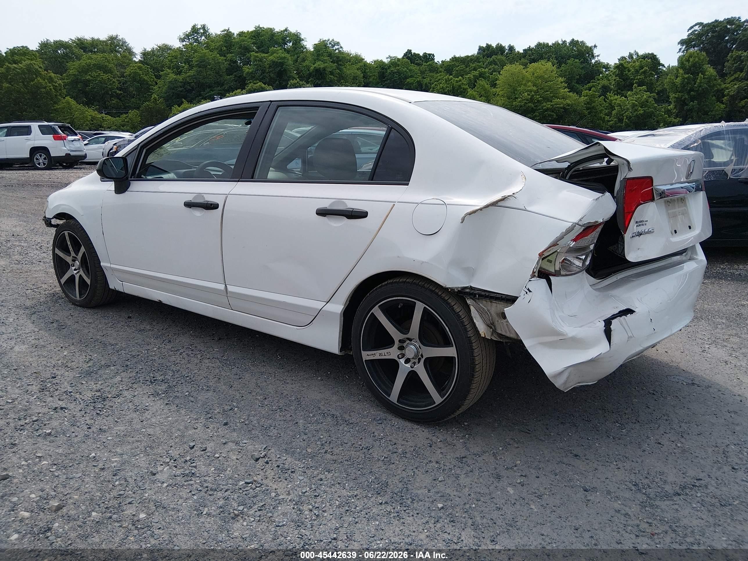 2010 Honda Civic Vp White vin: 2HGFA1F32AH529821