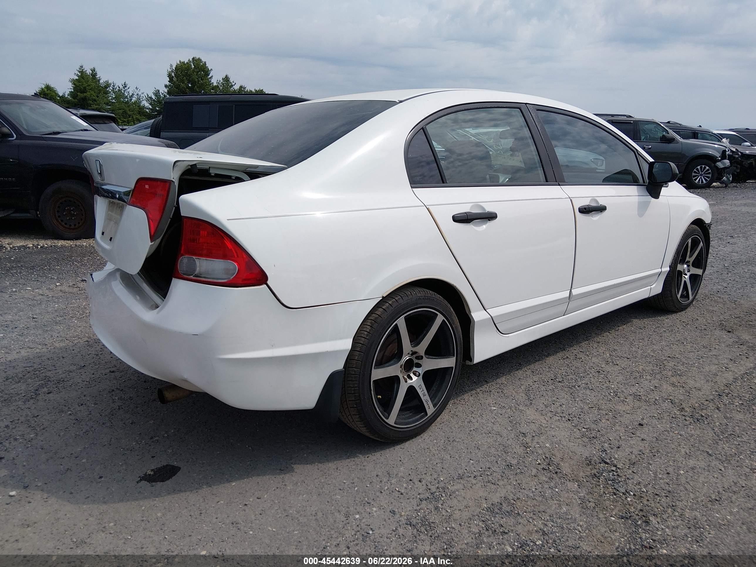 2010 Honda Civic Vp White vin: 2HGFA1F32AH529821