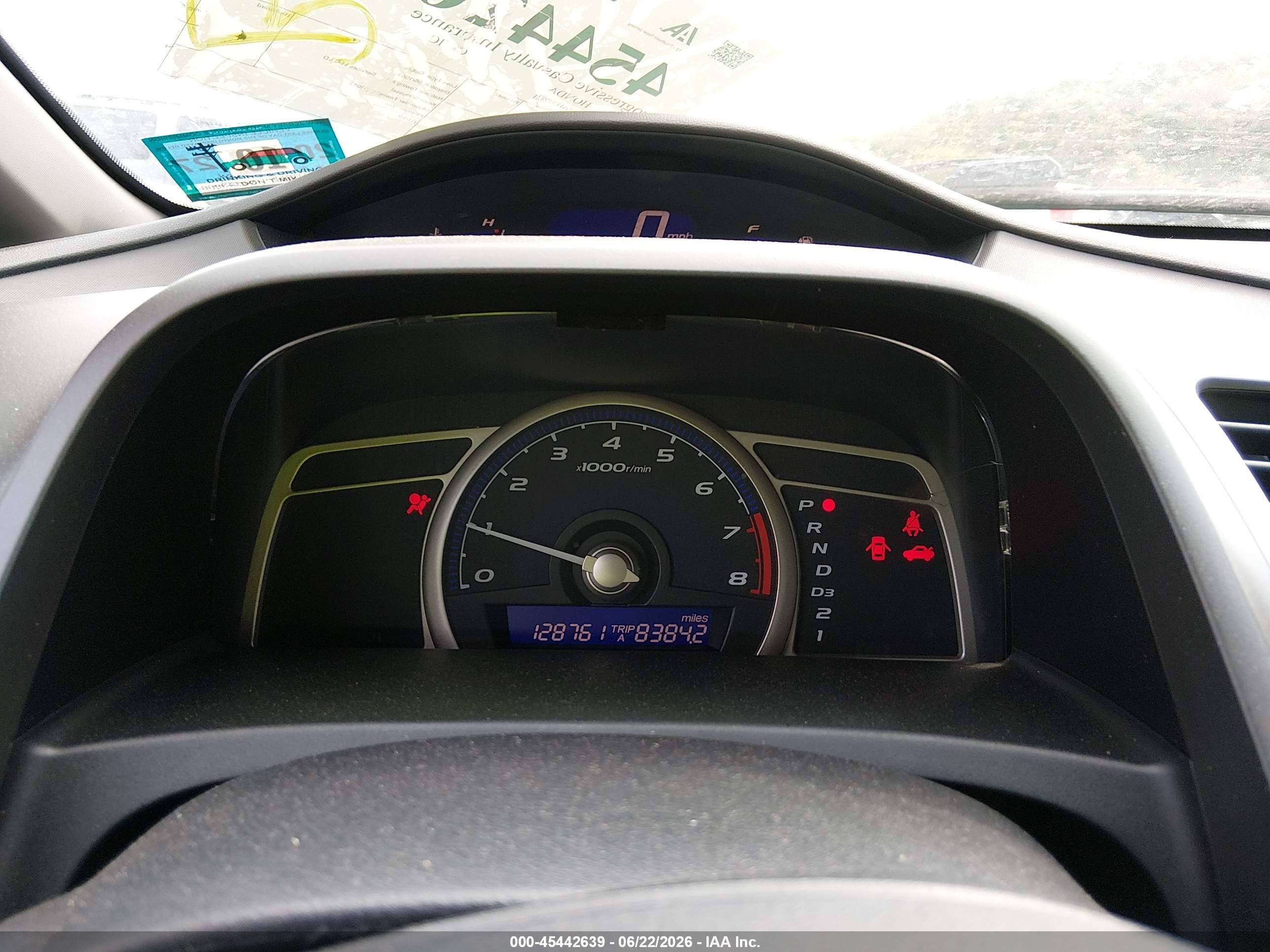 2010 Honda Civic Vp White vin: 2HGFA1F32AH529821