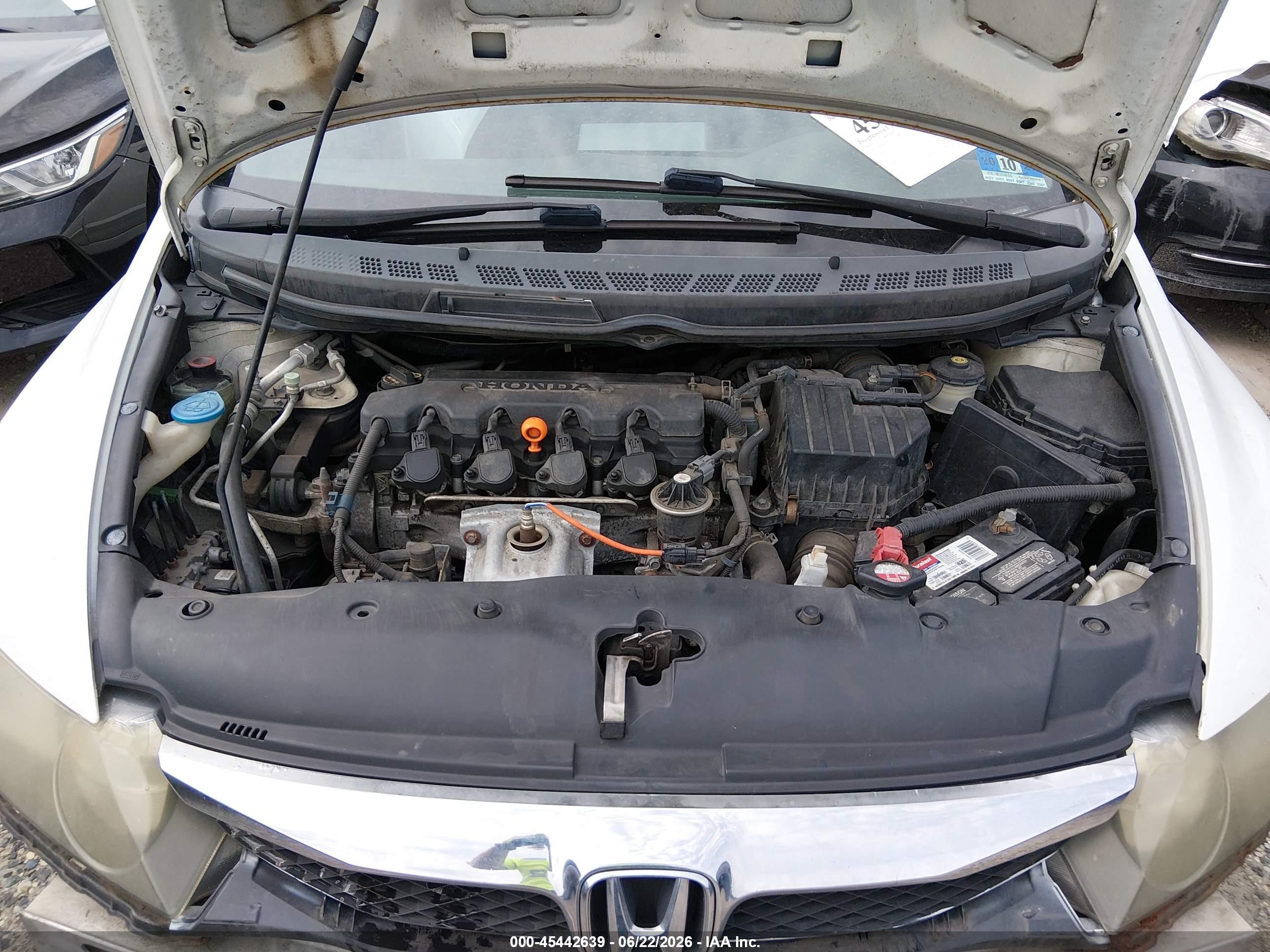 2010 Honda Civic Vp White vin: 2HGFA1F32AH529821