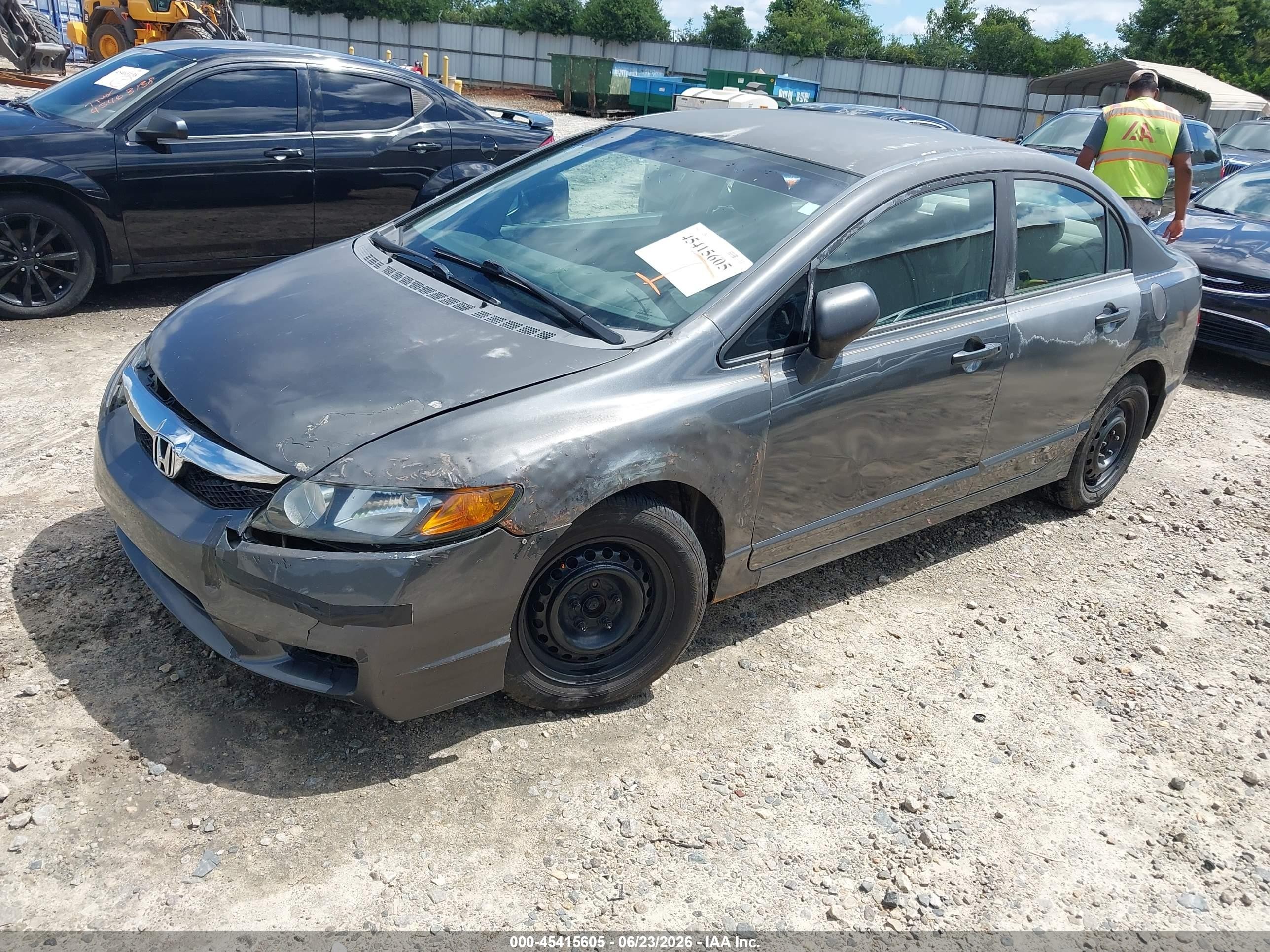 2010 Honda Civic Vp Gray vin: 2HGFA1F32AH531505