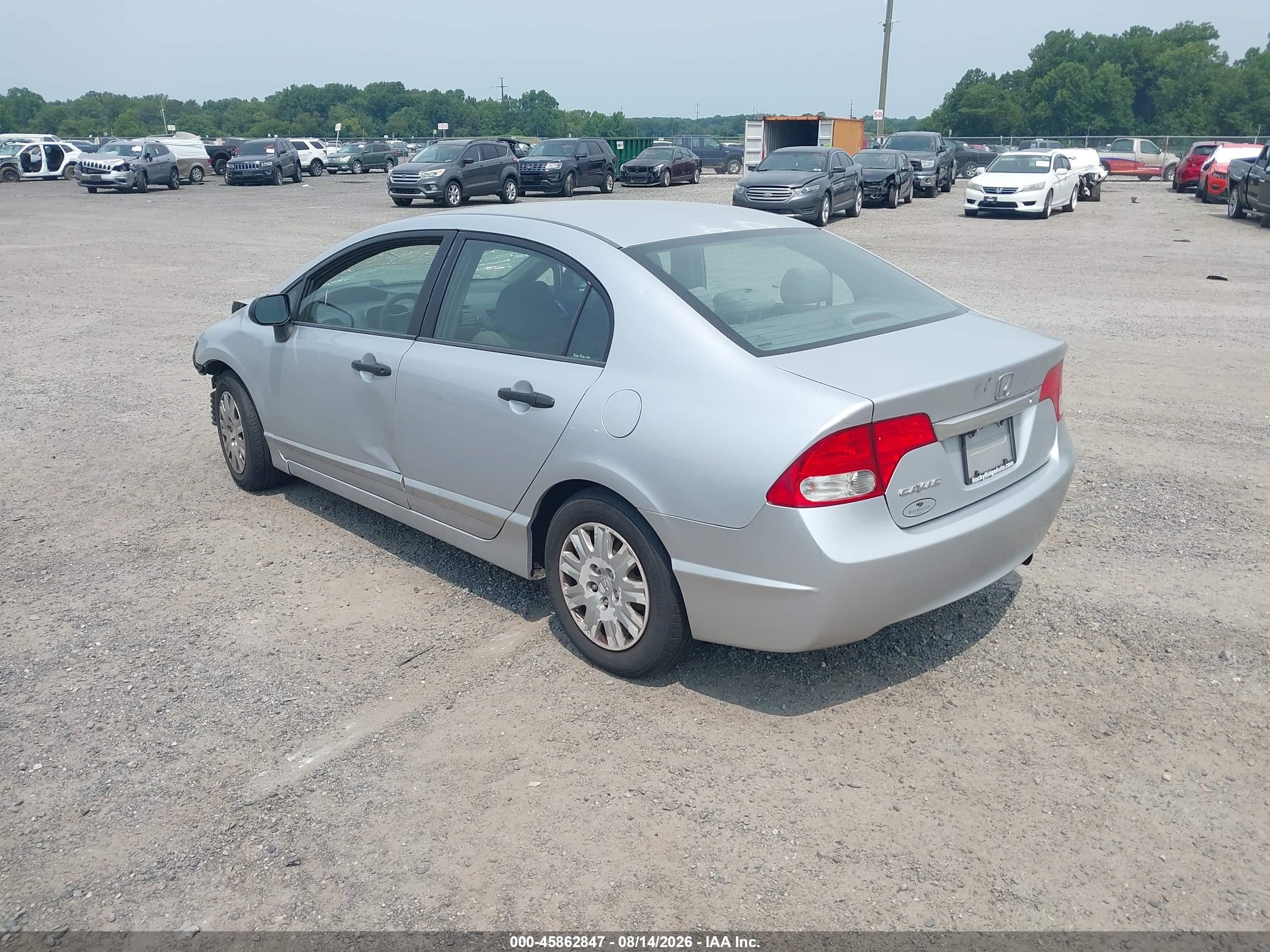 2010 Honda Civic Vp Silver vin: 2HGFA1F32AH563516