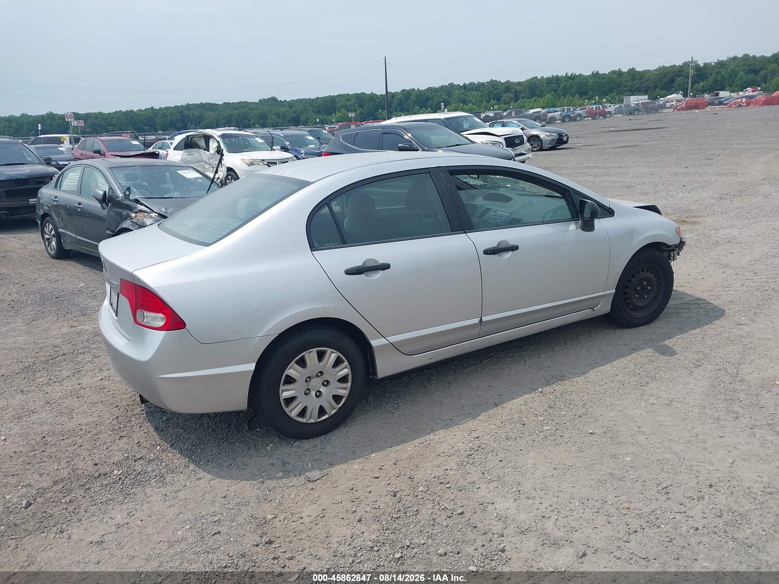2010 Honda Civic Vp Silver vin: 2HGFA1F32AH563516