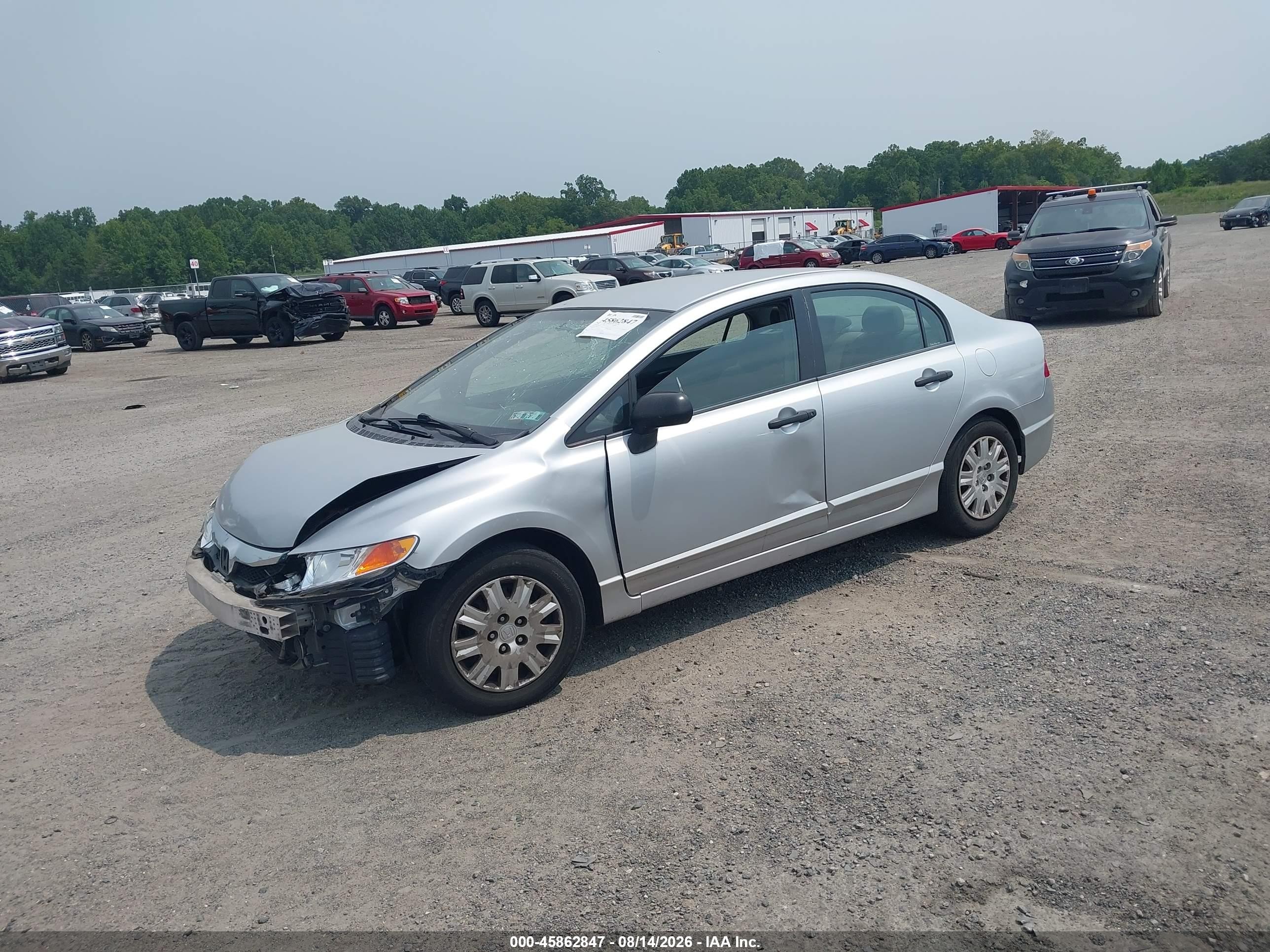 2010 Honda Civic Vp Silver vin: 2HGFA1F32AH563516