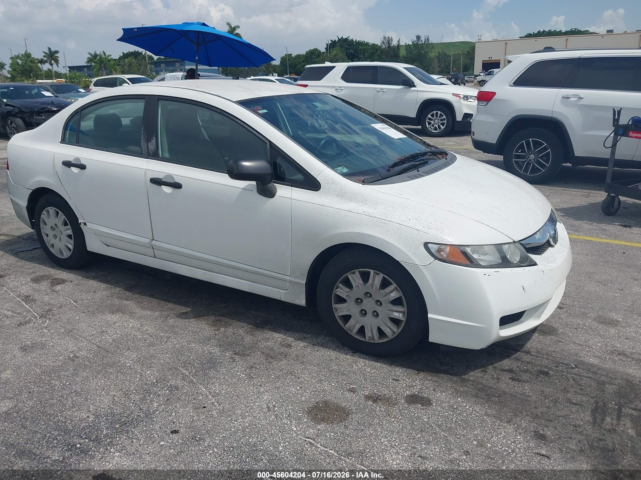 2010 Honda Civic Vp White vin: 2HGFA1F33AH524787