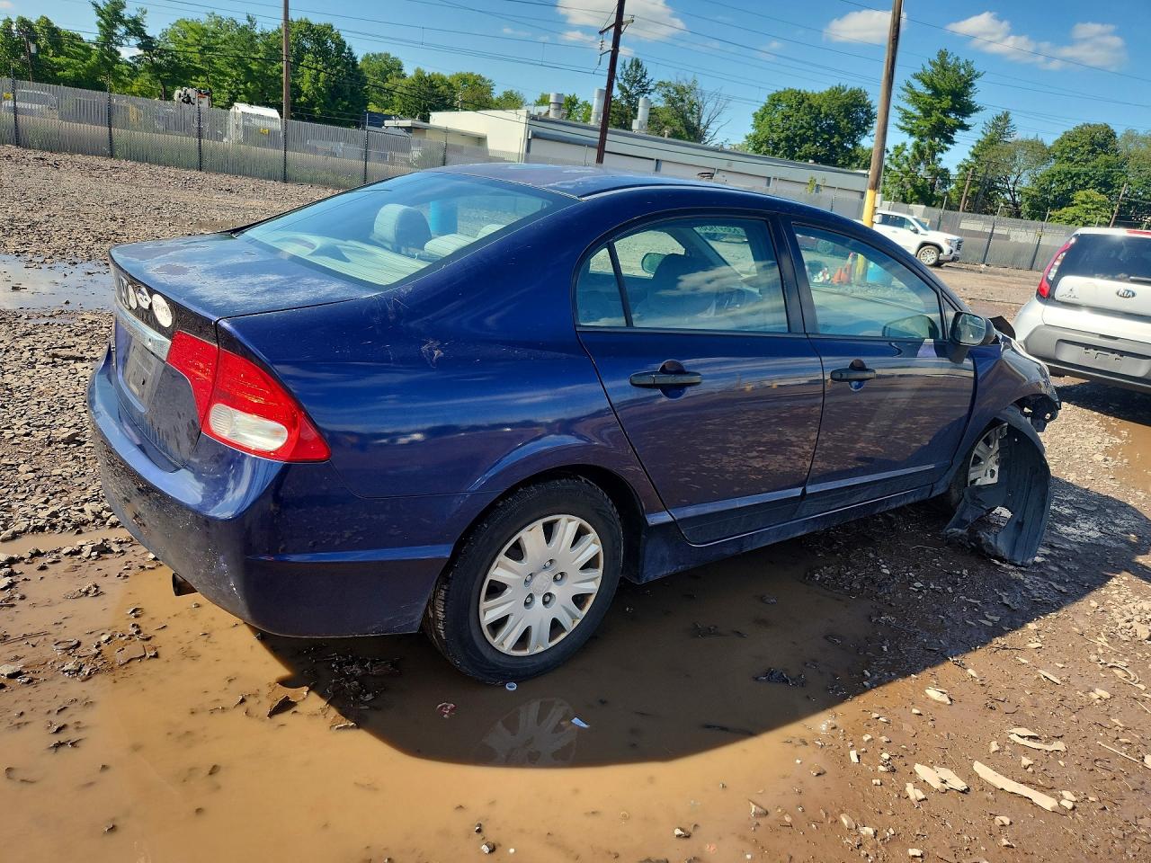 2011 Honda Civic Vp Blue vin: 2HGFA1F33BH545477