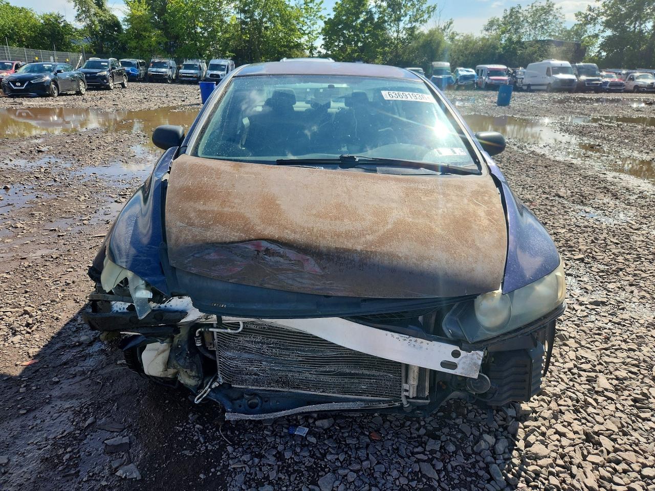 2011 Honda Civic Vp Blue vin: 2HGFA1F33BH545477