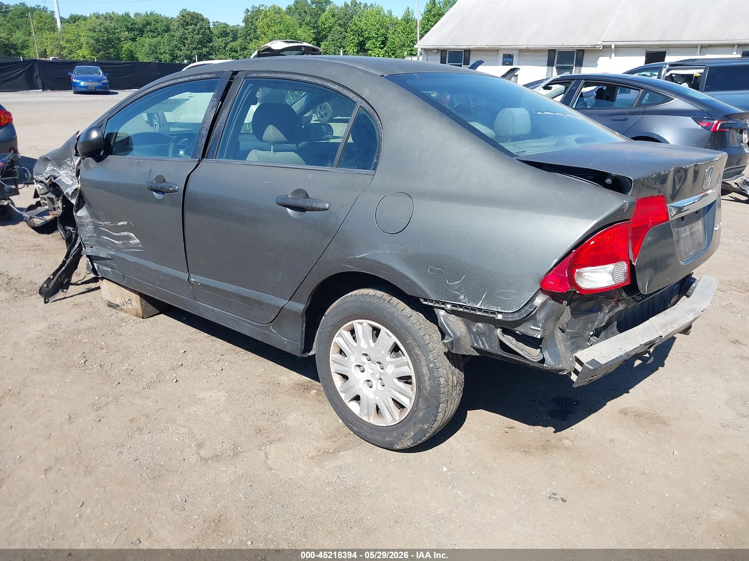 2010 Honda Civic Vp Gray vin: 2HGFA1F34AH547527