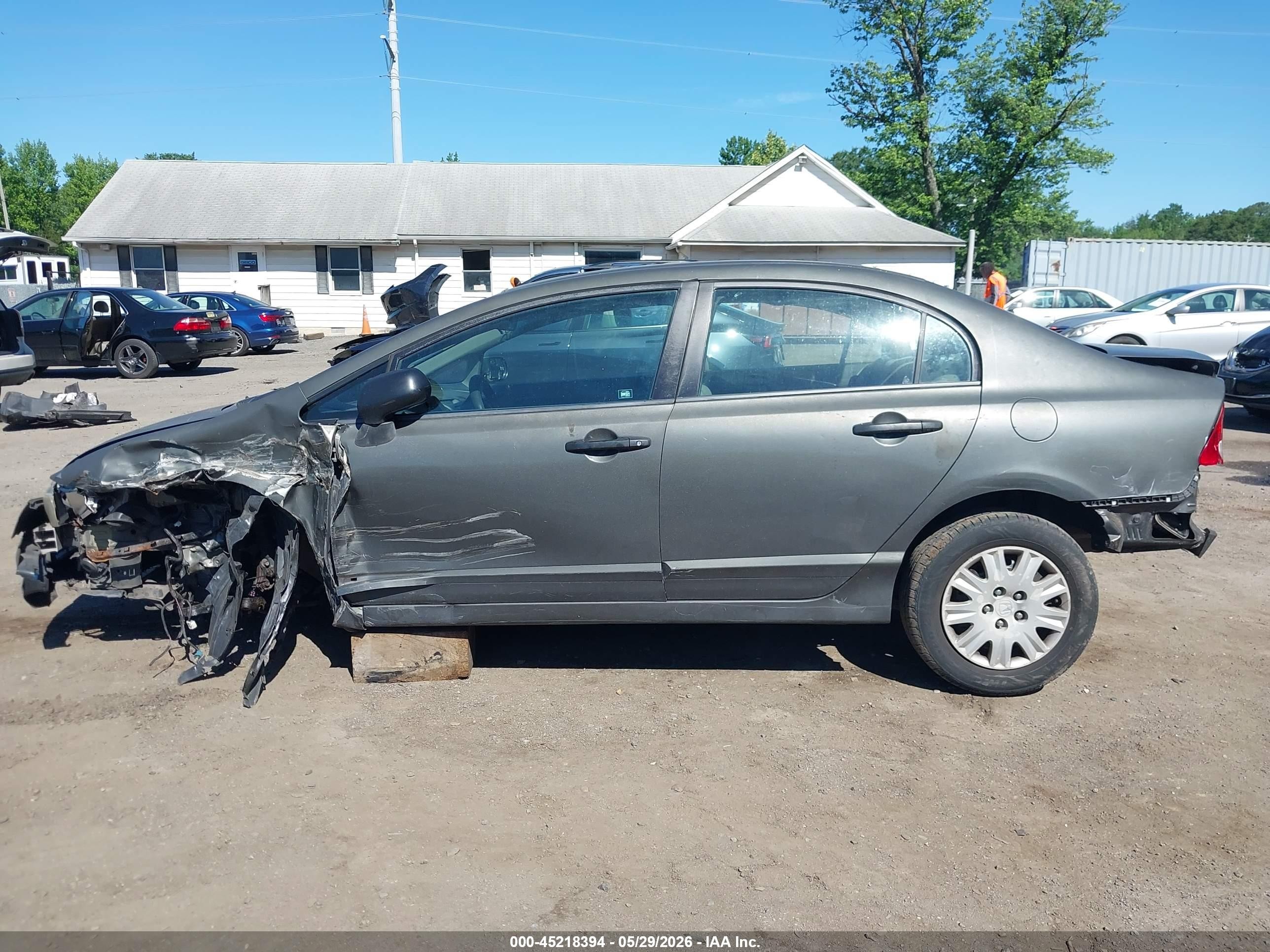 2010 Honda Civic Vp Gray vin: 2HGFA1F34AH547527