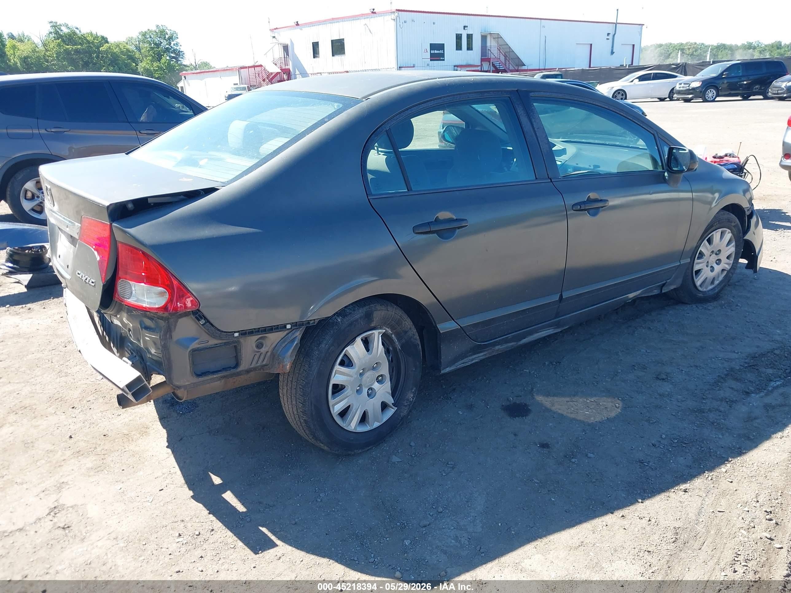 2010 Honda Civic Vp Gray vin: 2HGFA1F34AH547527