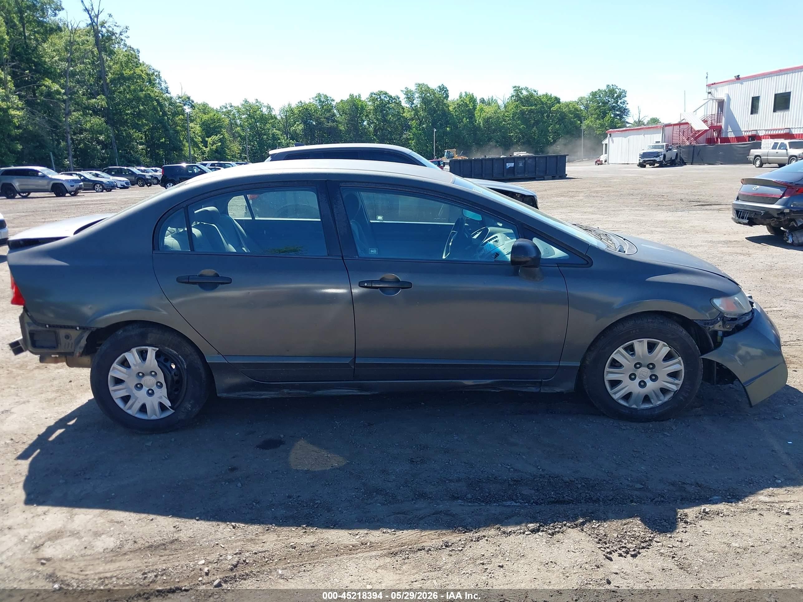 2010 Honda Civic Vp Gray vin: 2HGFA1F34AH547527