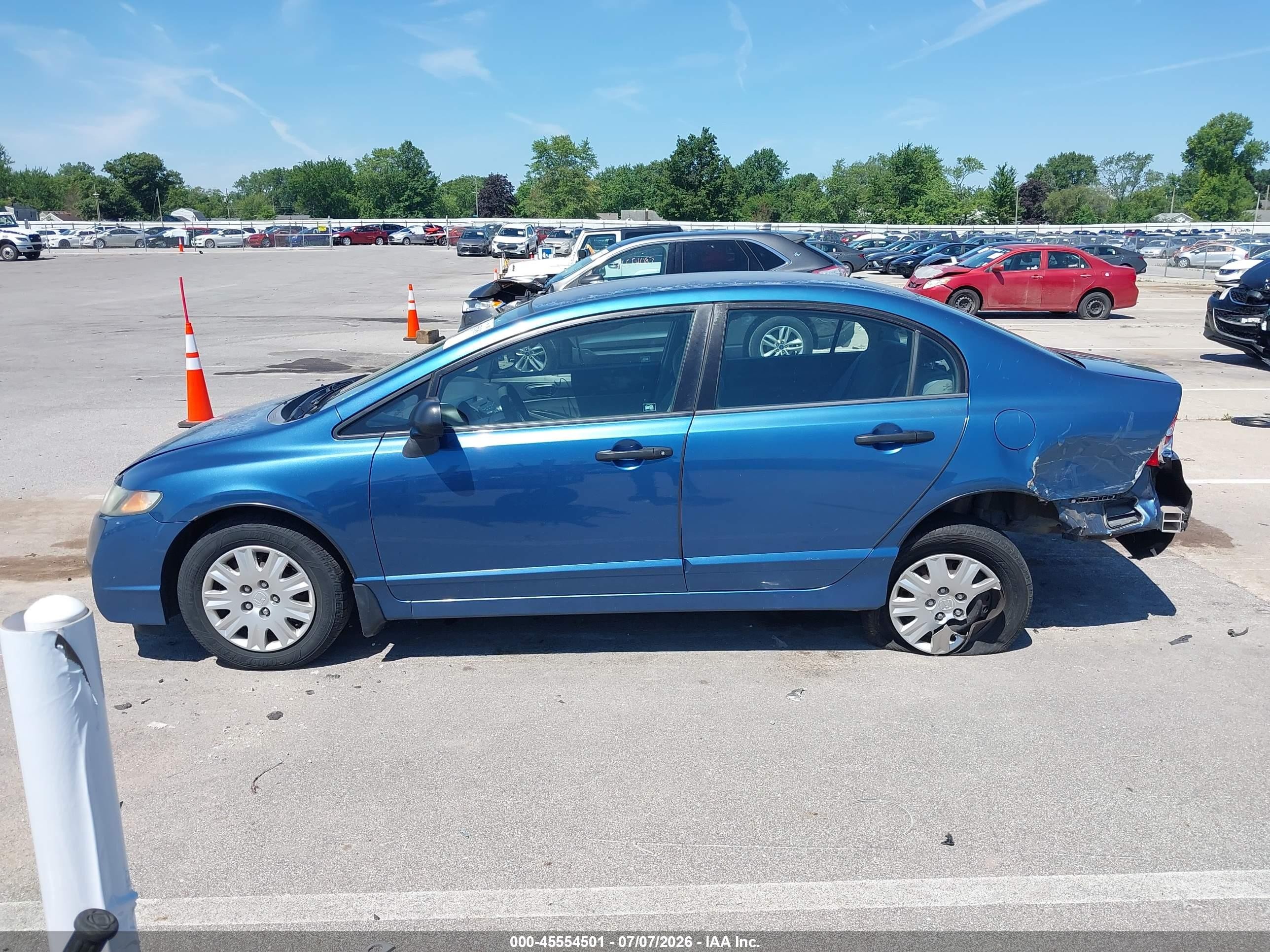 2010 Honda Civic Vp Синий vin: 2HGFA1F34AH581371