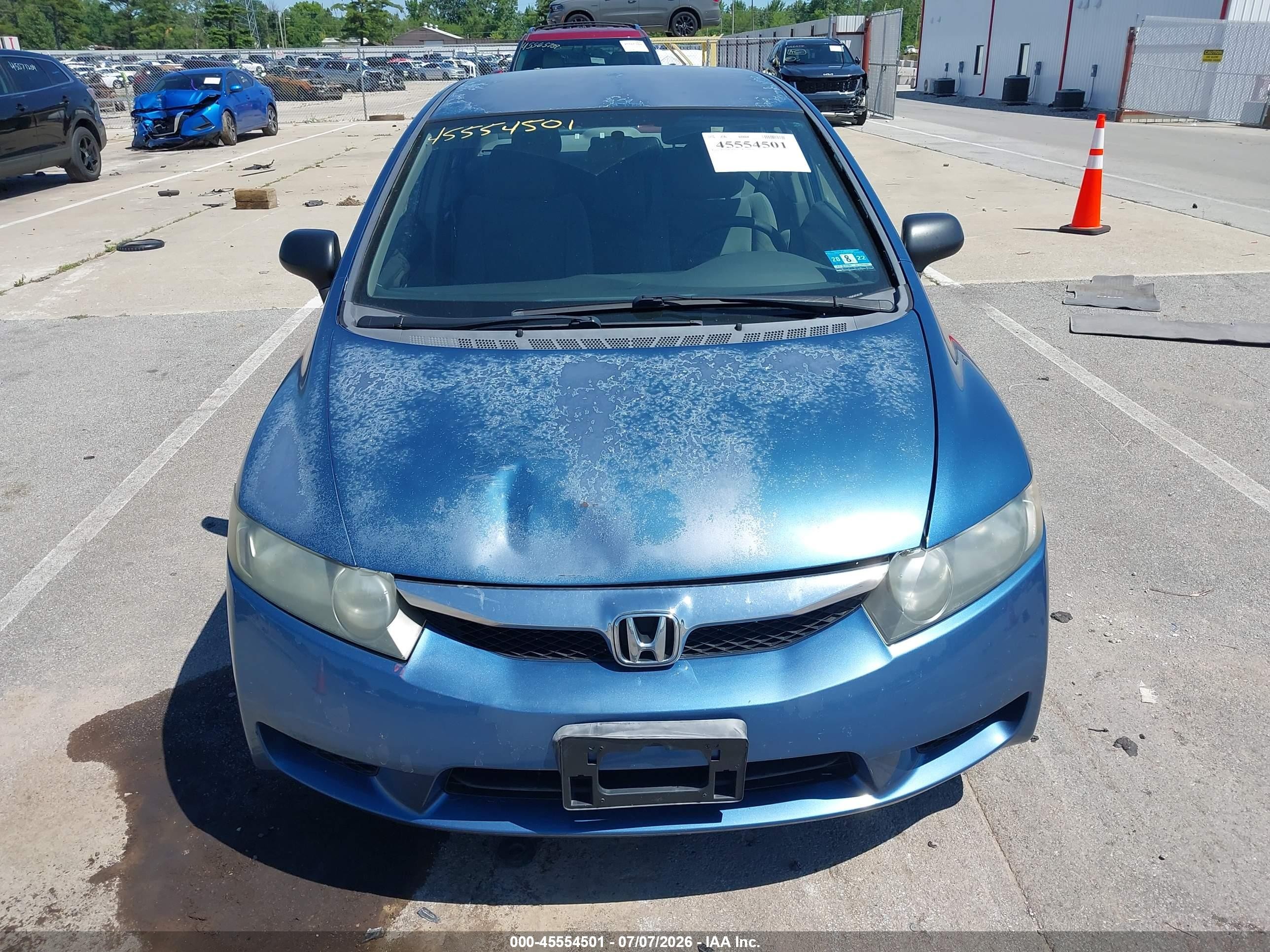 2010 Honda Civic Vp Синий vin: 2HGFA1F34AH581371