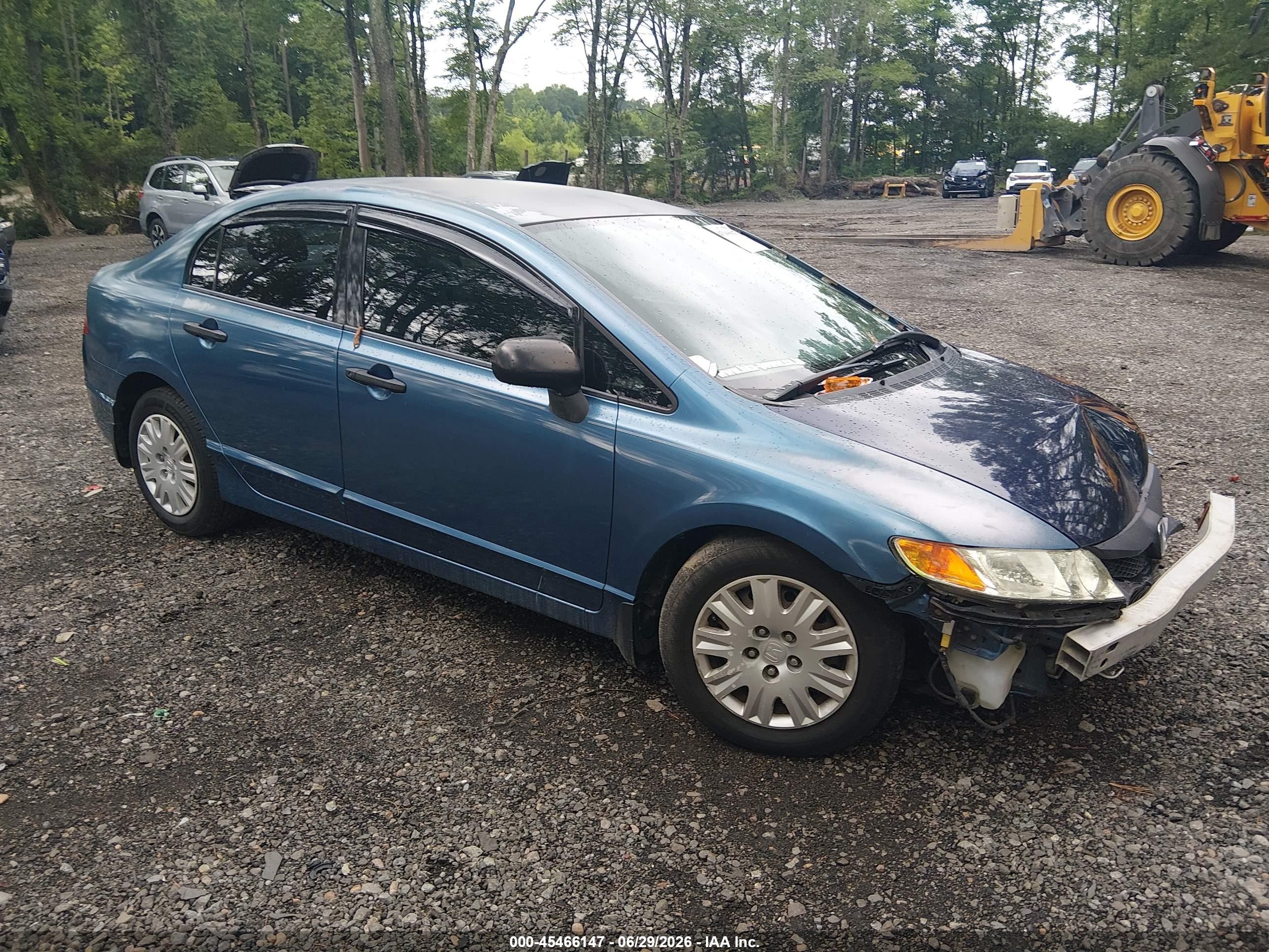 2011 Honda Civic Vp Blue vin: 2HGFA1F34BH525805