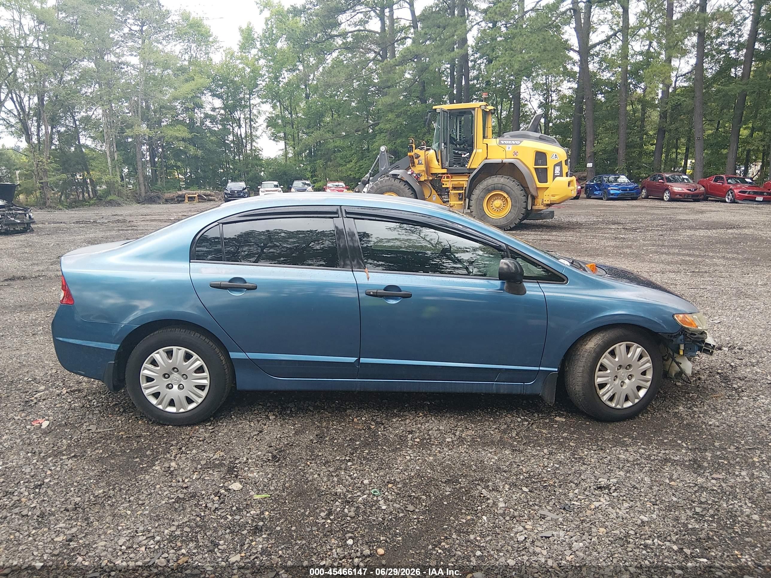 2011 Honda Civic Vp Blue vin: 2HGFA1F34BH525805
