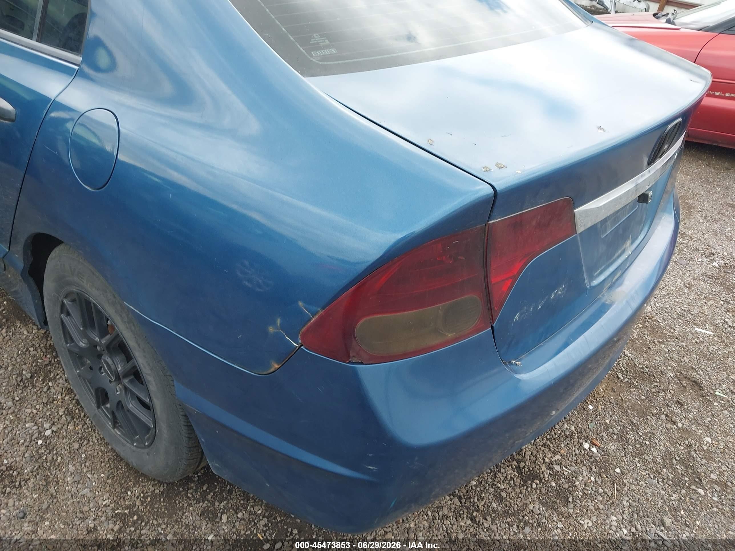 2010 Honda Civic Vp Dark Blue vin: 2HGFA1F35AH510308