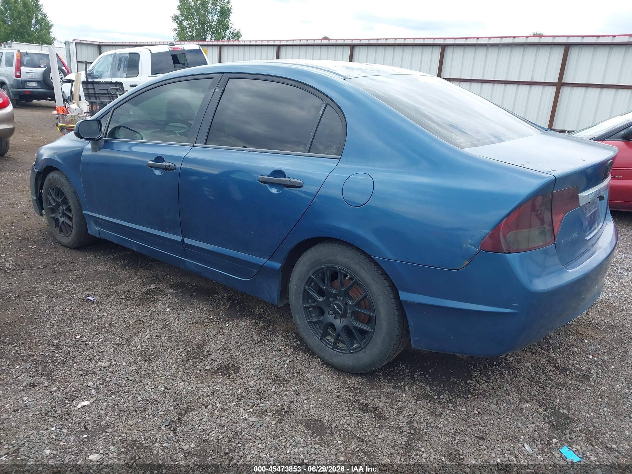 2010 Honda Civic Vp Dark Blue vin: 2HGFA1F35AH510308