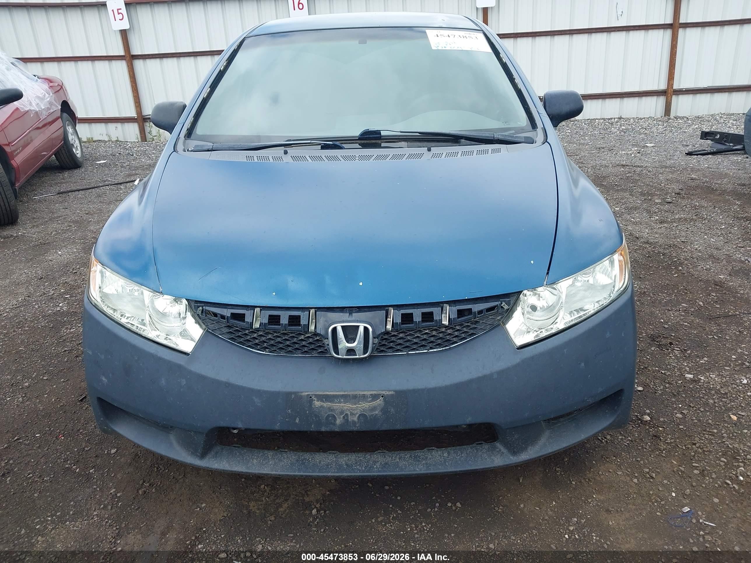 2010 Honda Civic Vp Dark Blue vin: 2HGFA1F35AH510308