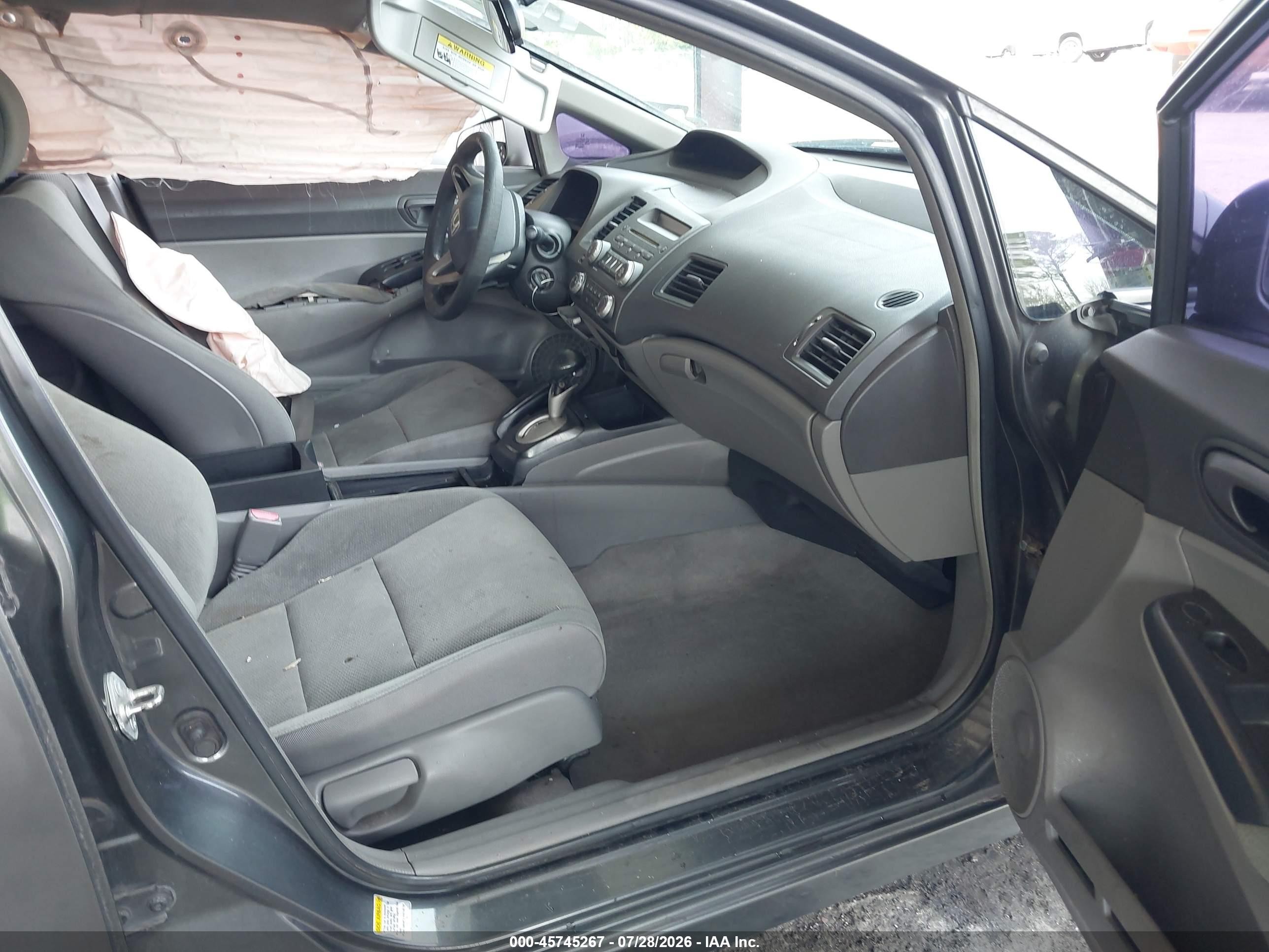2010 Honda Civic Vp Серый vin: 2HGFA1F35AH512950