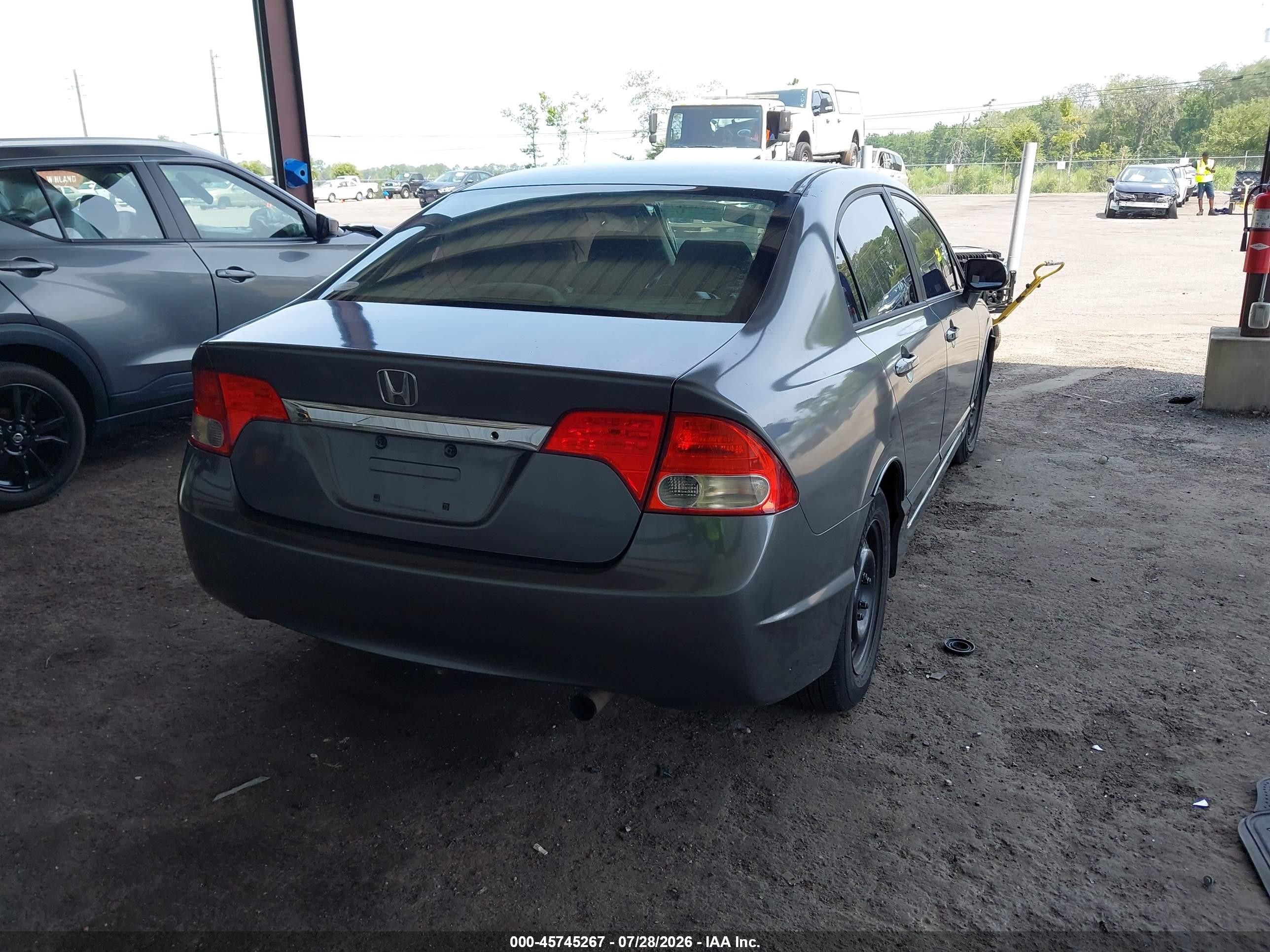 2010 Honda Civic Vp Серый vin: 2HGFA1F35AH512950