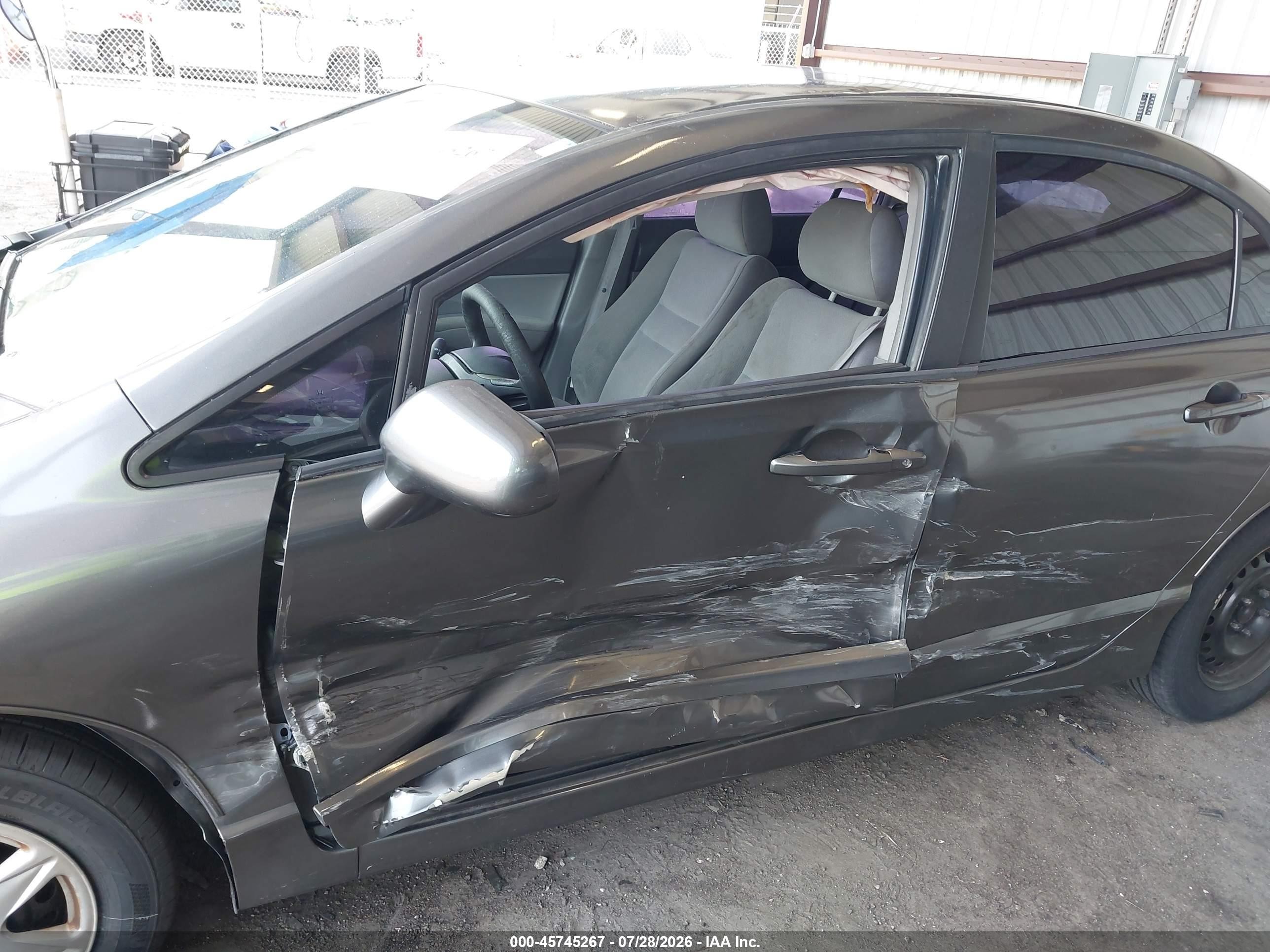 2010 Honda Civic Vp Серый vin: 2HGFA1F35AH512950