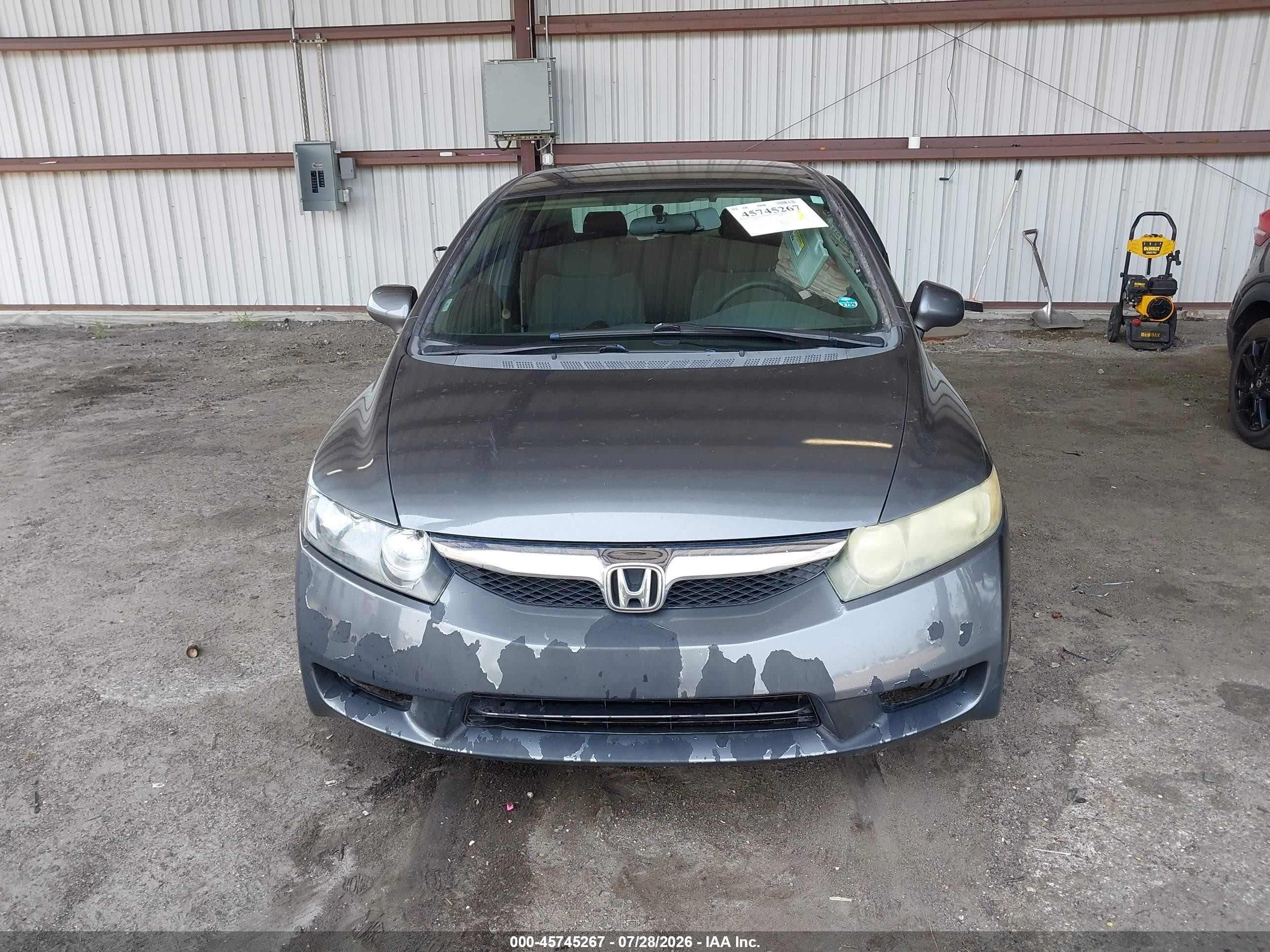 2010 Honda Civic Vp Серый vin: 2HGFA1F35AH512950