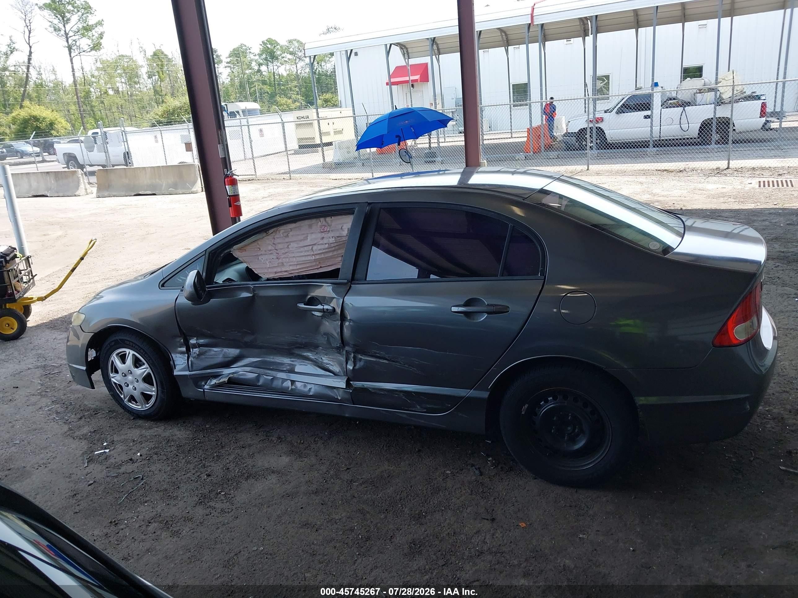 2010 Honda Civic Vp Серый vin: 2HGFA1F35AH512950