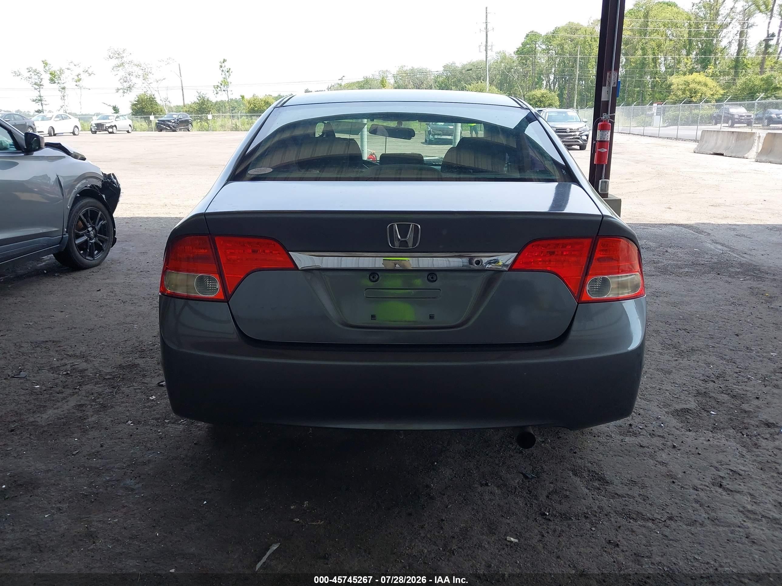 2010 Honda Civic Vp Серый vin: 2HGFA1F35AH512950