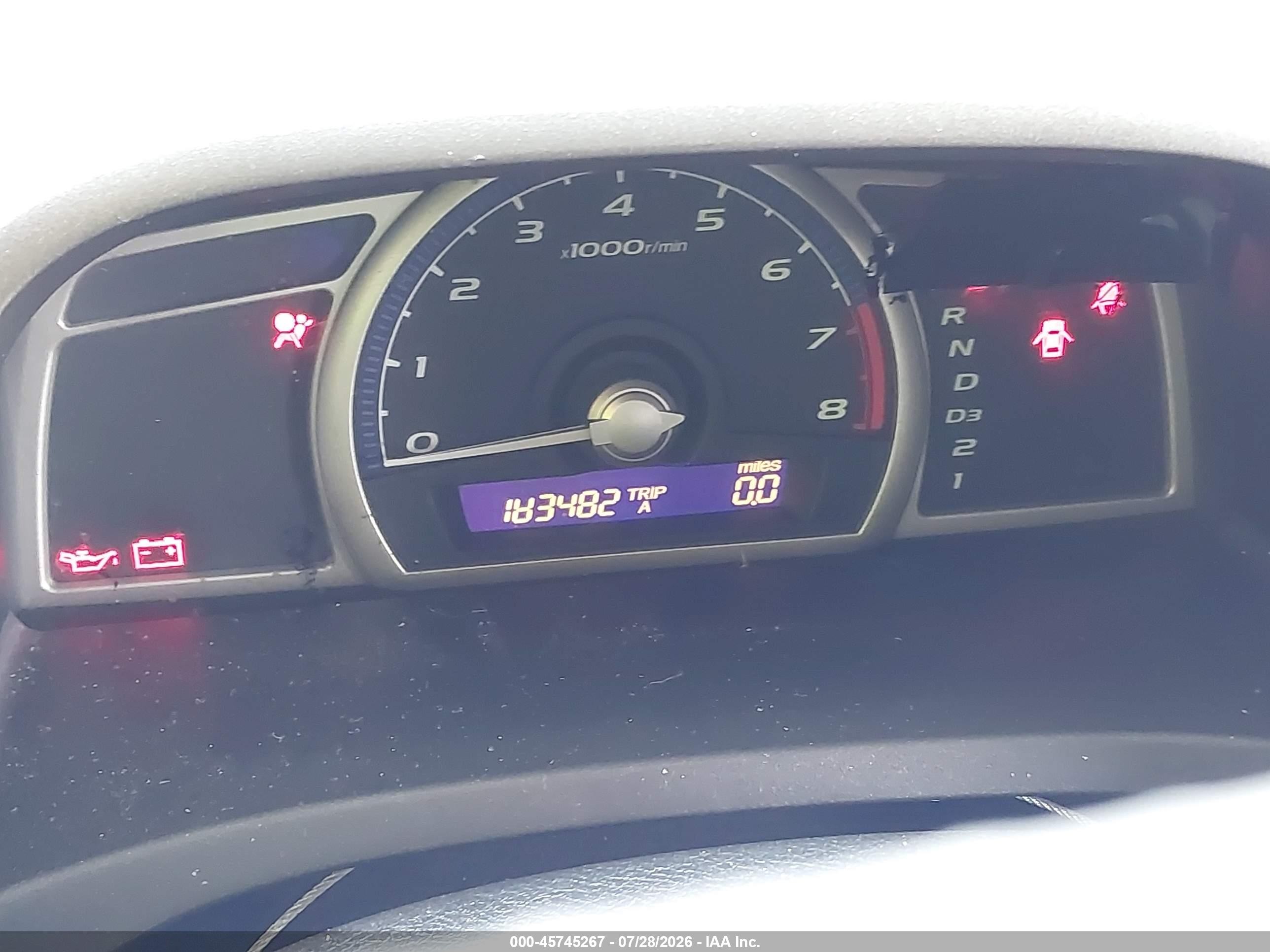 2010 Honda Civic Vp Серый vin: 2HGFA1F35AH512950