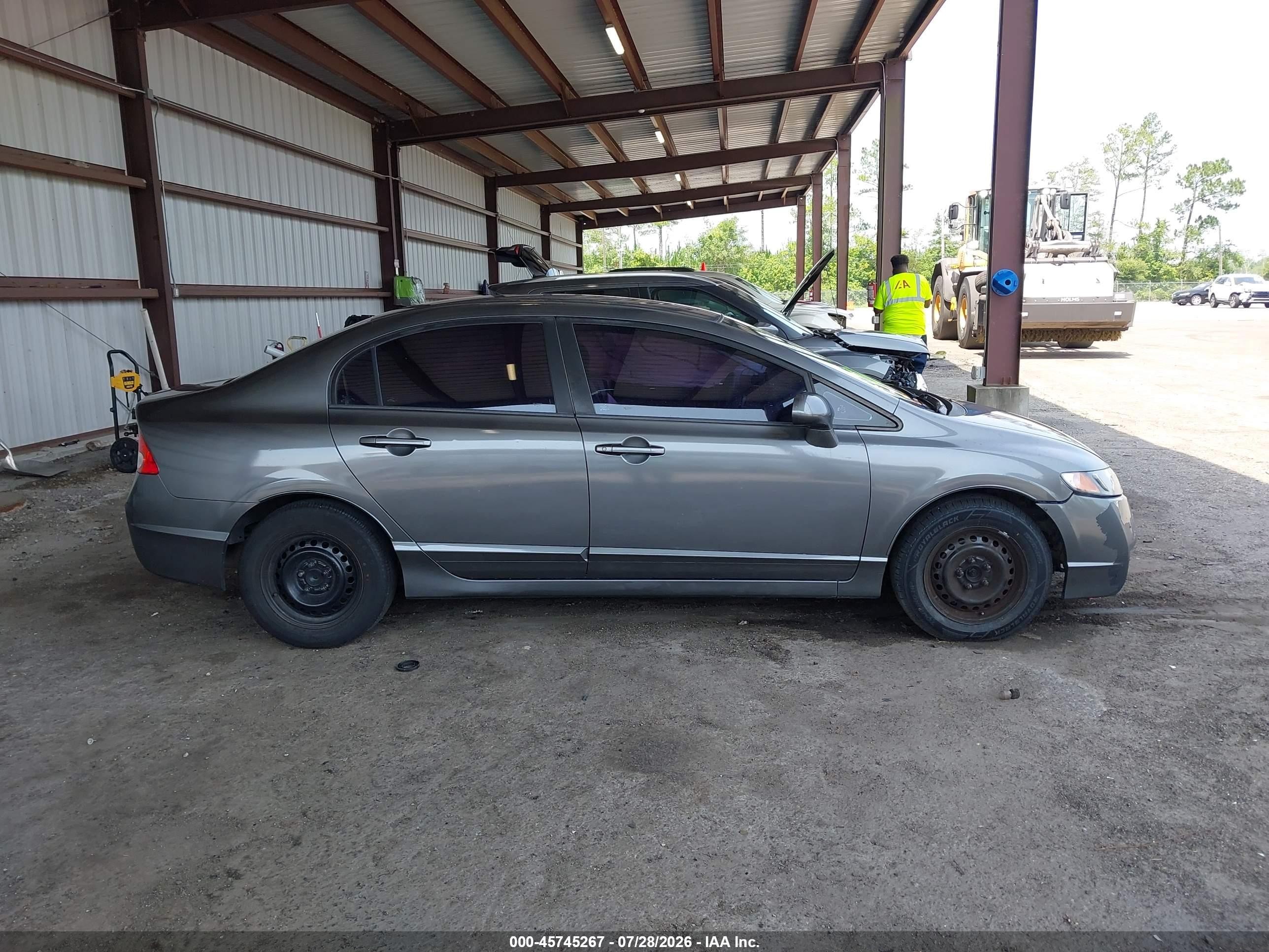2010 Honda Civic Vp Серый vin: 2HGFA1F35AH512950