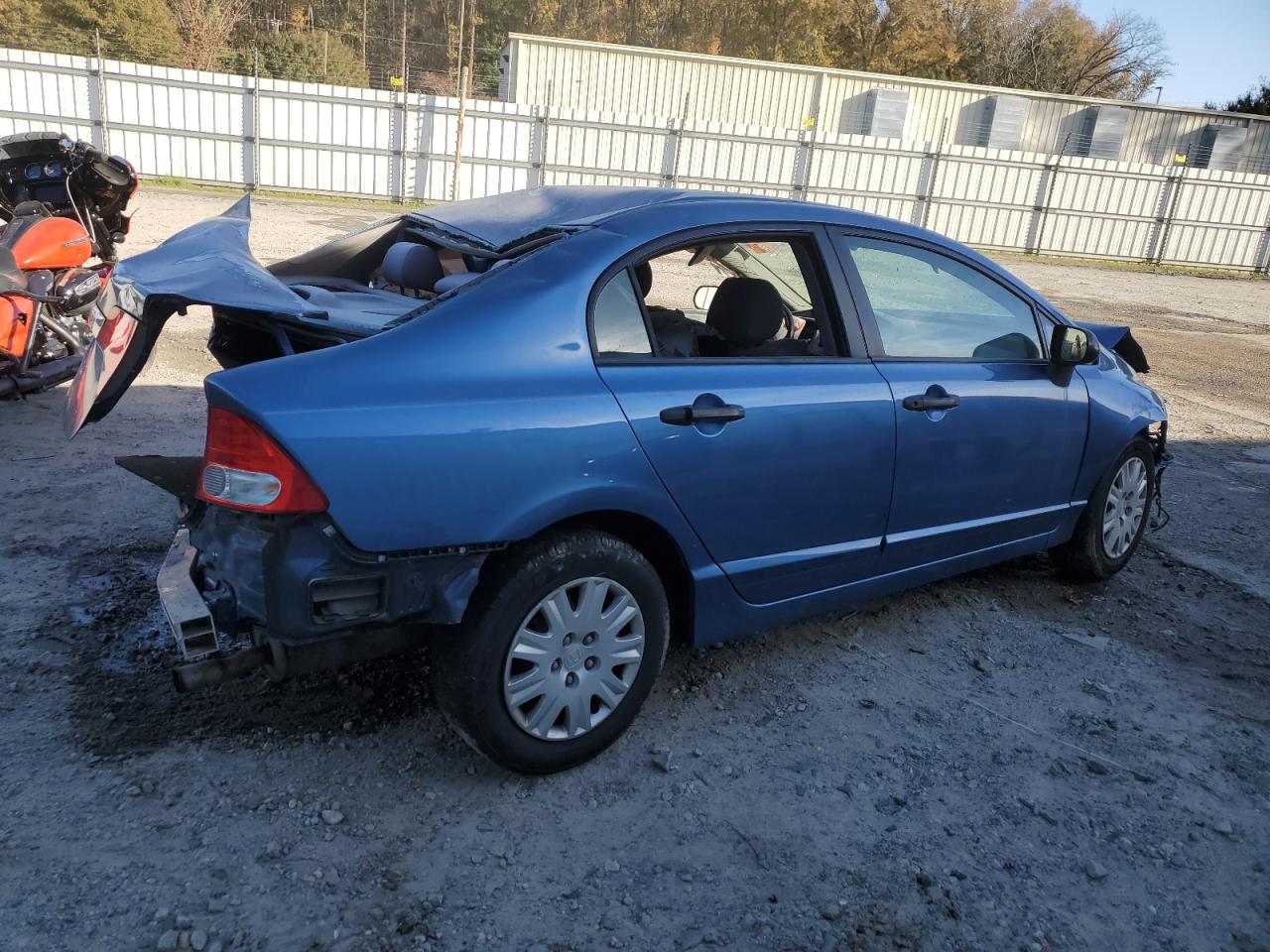 2011 Honda Civic Vp Blue vin: 2HGFA1F36BH505541
