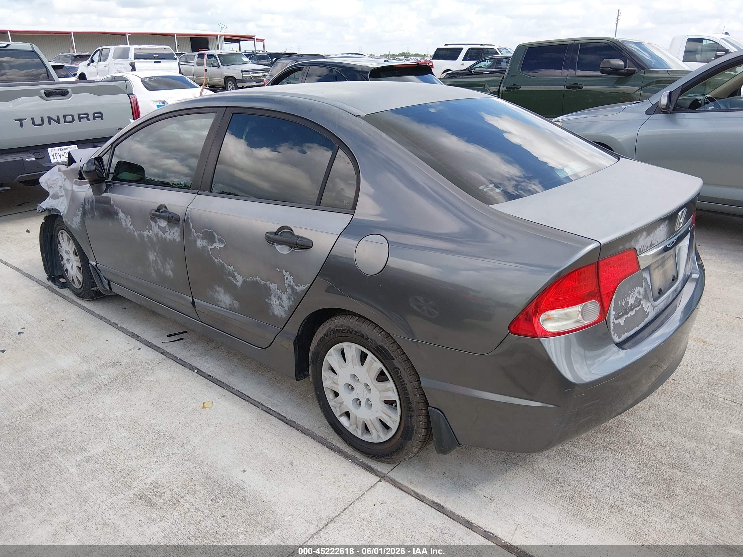 2010 Honda Civic Vp Gray vin: 2HGFA1F37AH508172
