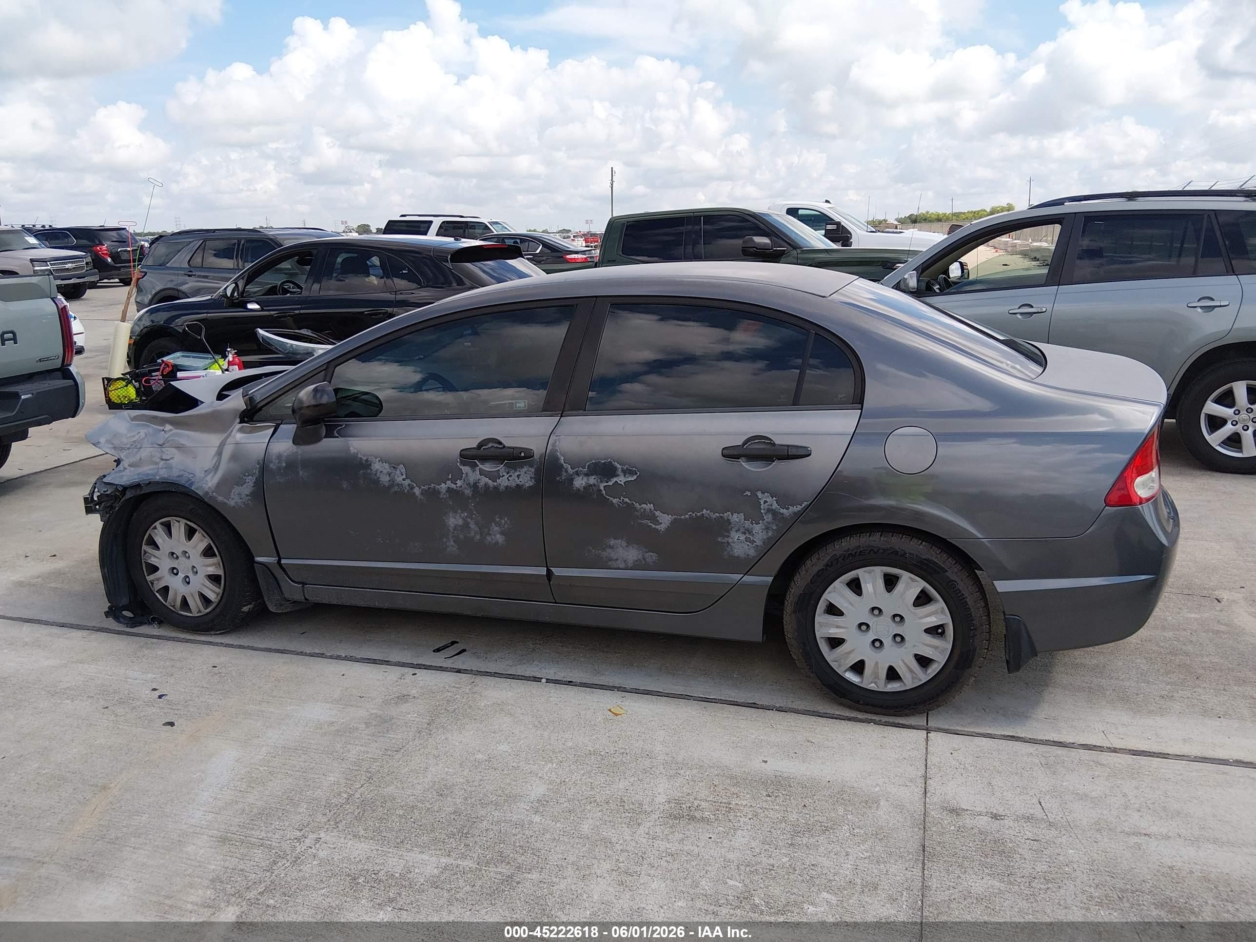 2010 Honda Civic Vp Gray vin: 2HGFA1F37AH508172