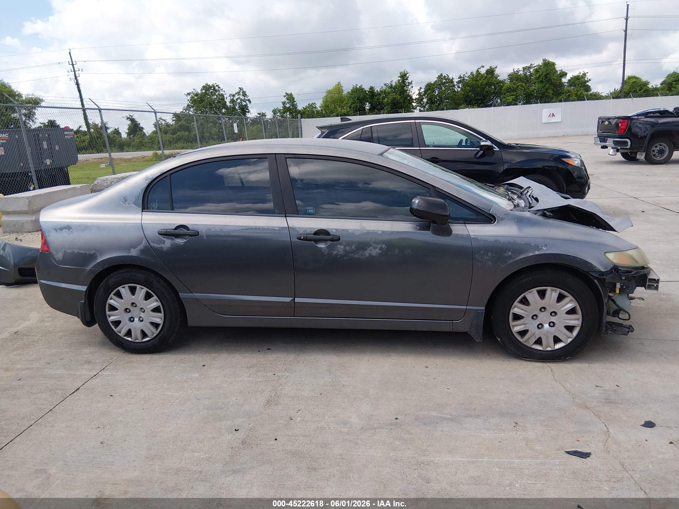 2010 Honda Civic Vp Gray vin: 2HGFA1F37AH508172
