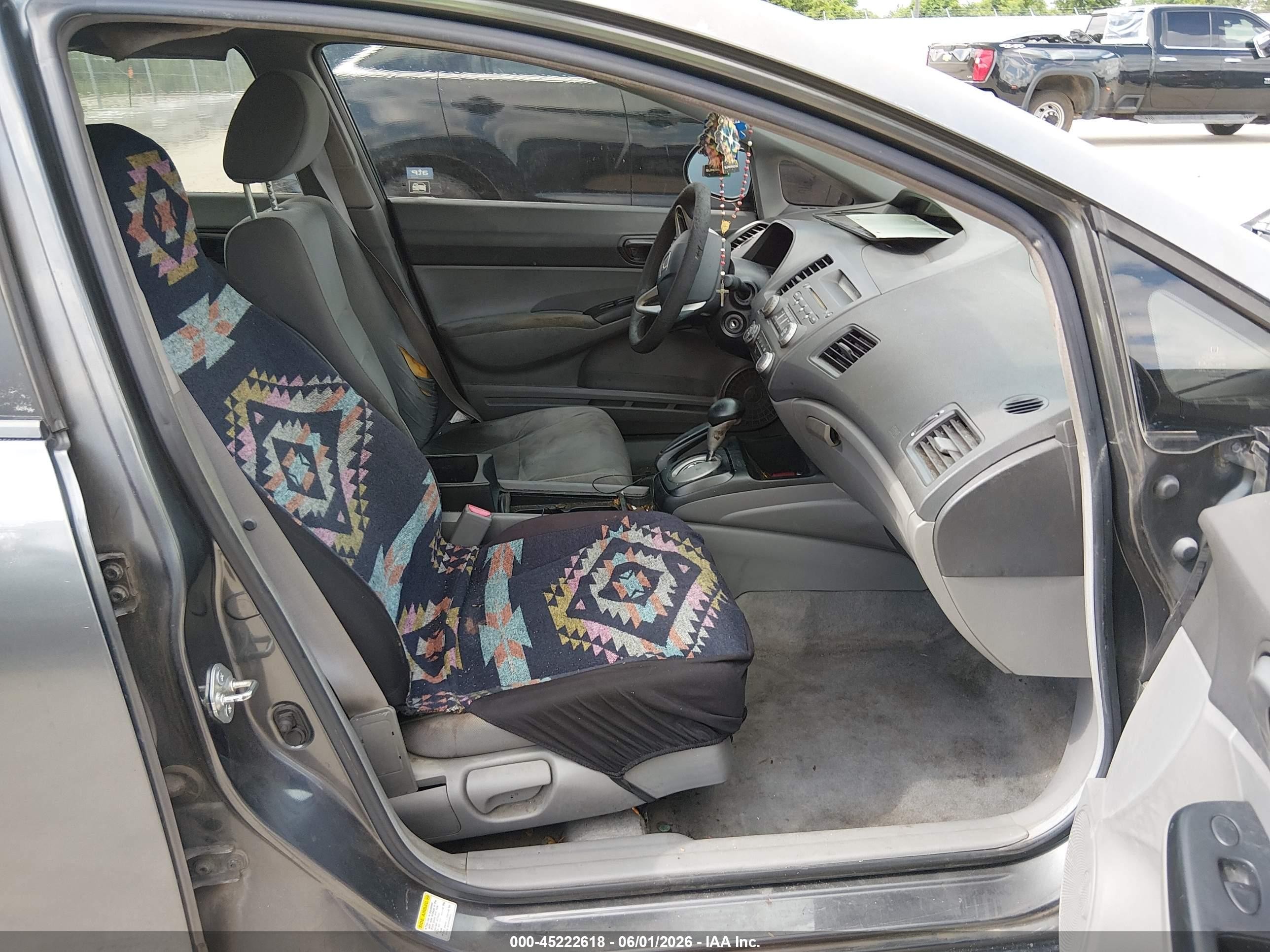 2010 Honda Civic Vp Gray vin: 2HGFA1F37AH508172