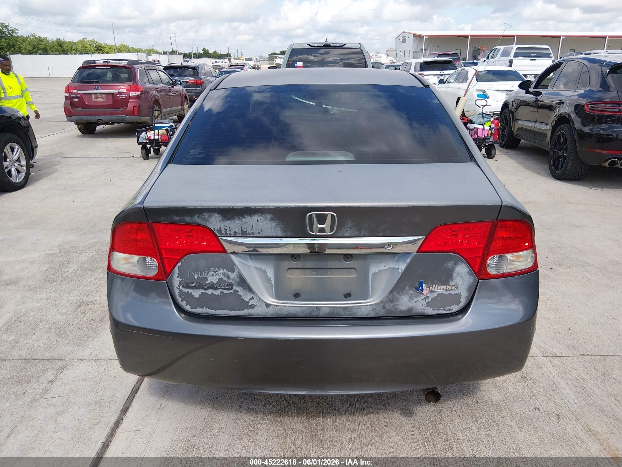 2010 Honda Civic Vp Gray vin: 2HGFA1F37AH508172